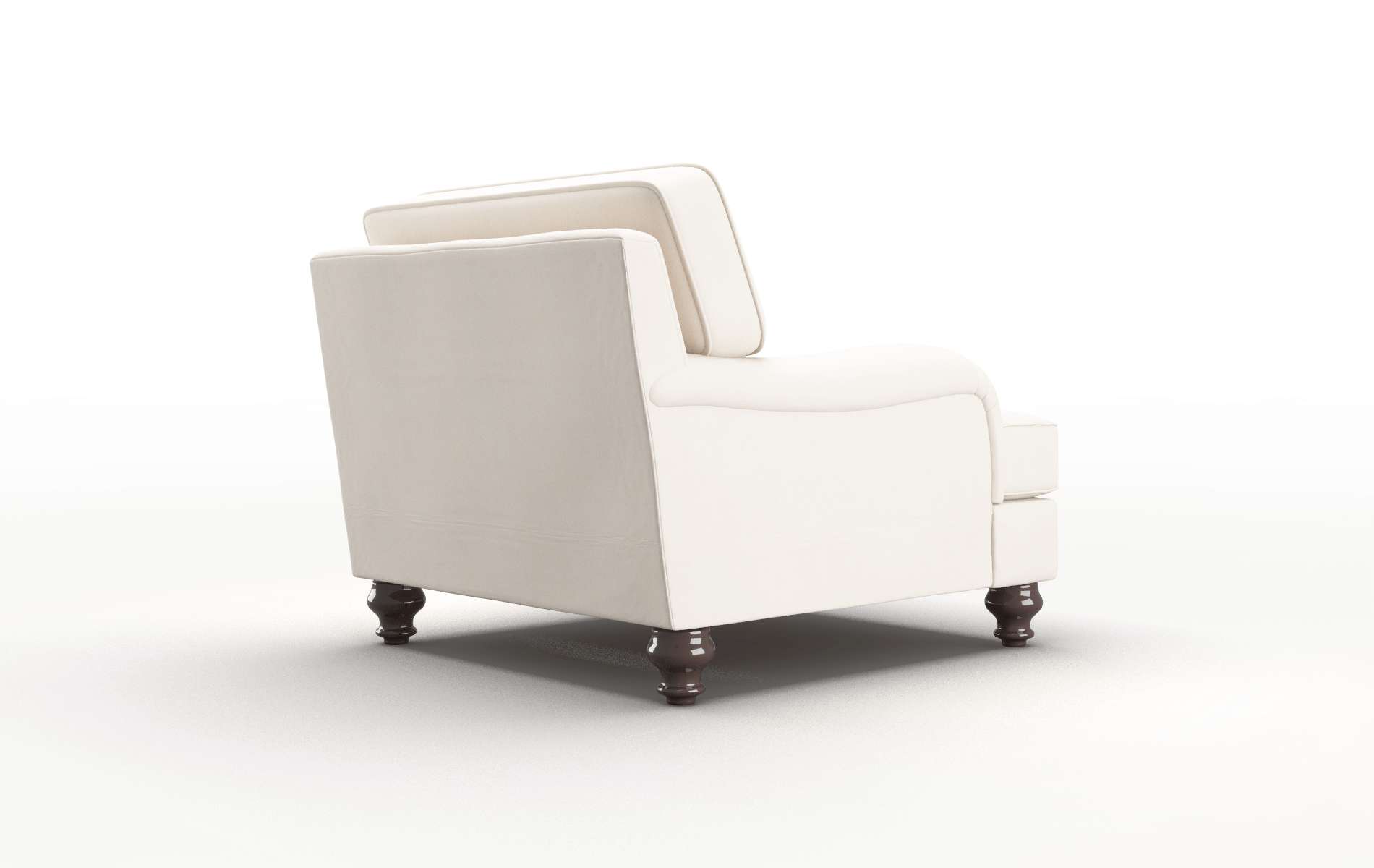 Hamilton Blanche Milky Chair espresso legs 5