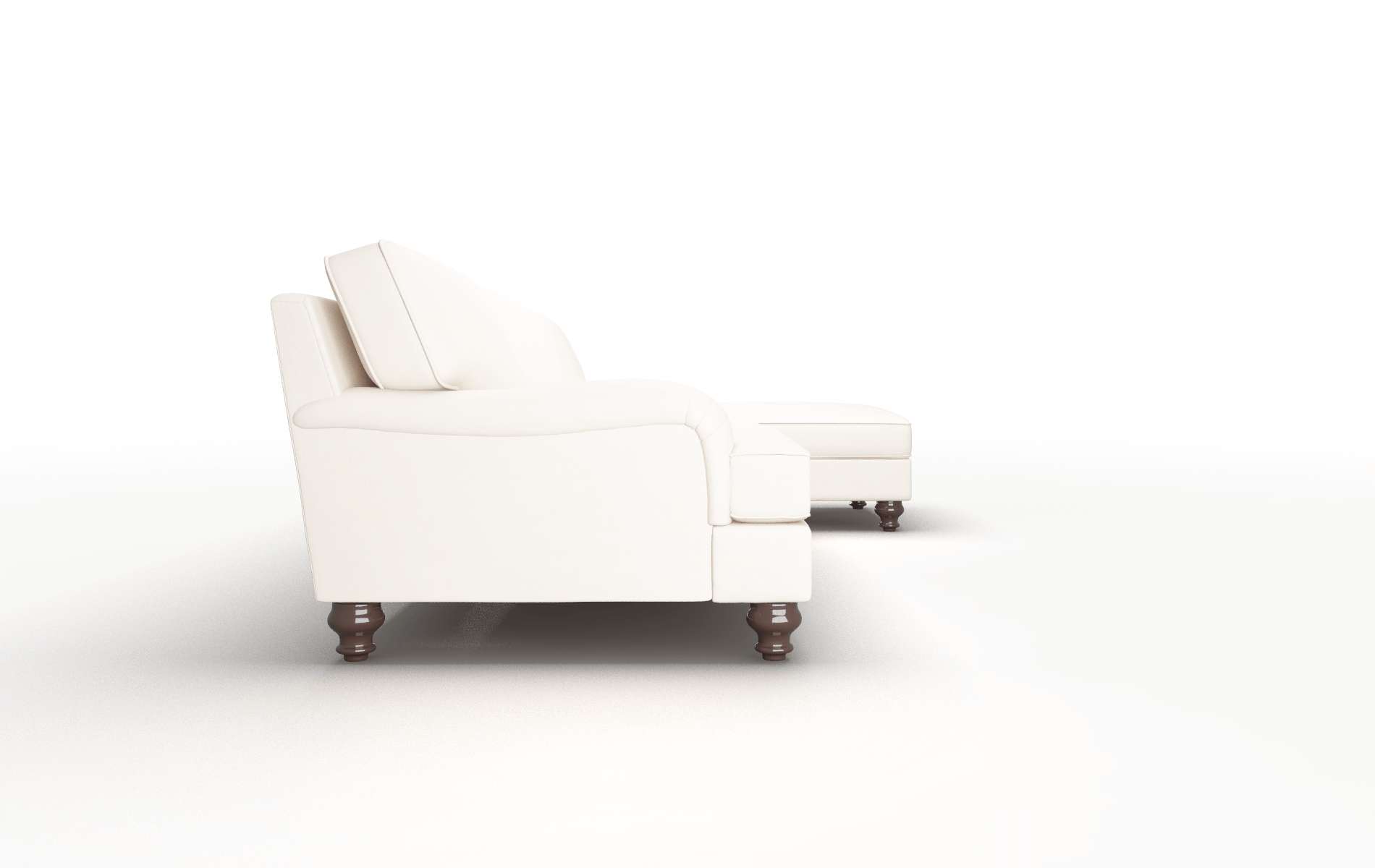 Hamilton Blanche Milky Panel espresso legs 3