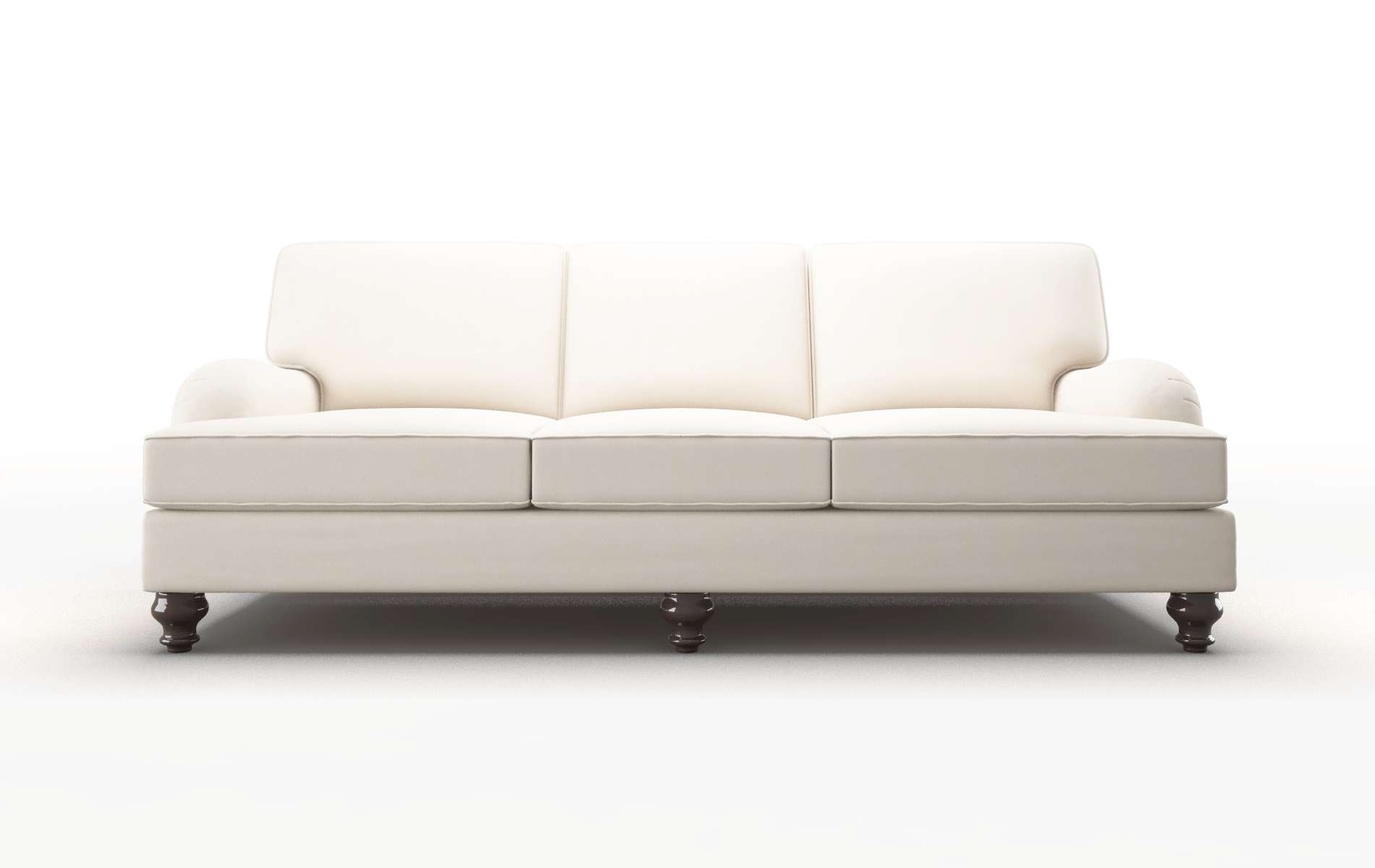 Hamilton Blanche milky Sofa Espresso Legs  1