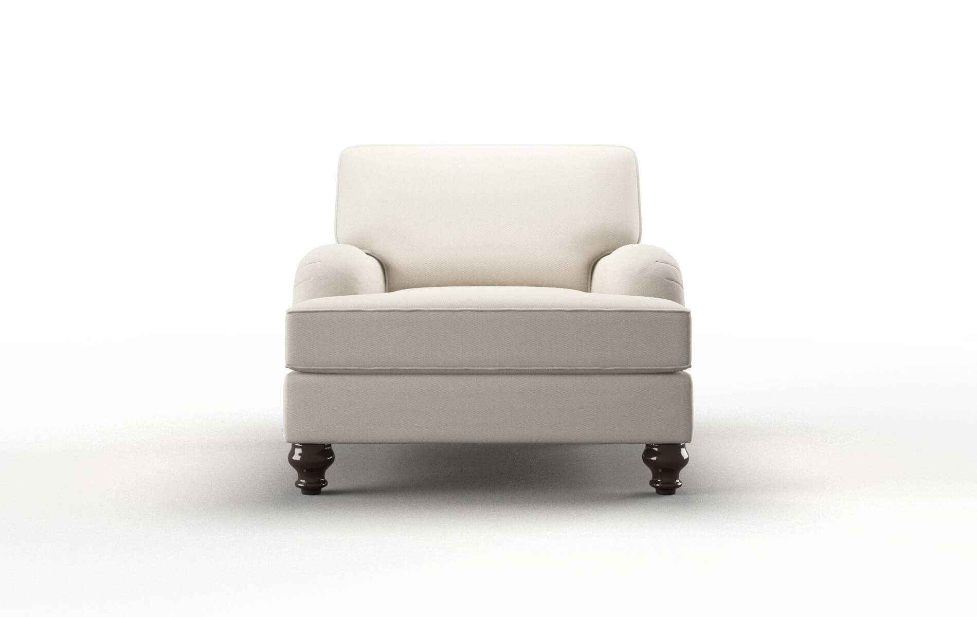 Hamilton Bungalow Ivory Chair espresso legs 1