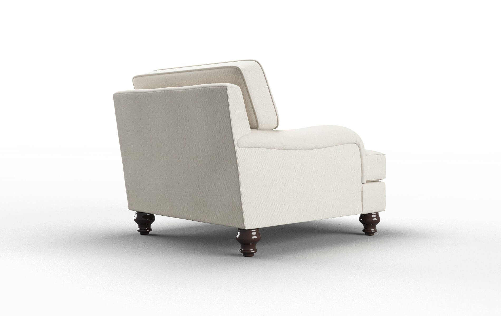 Hamilton Bungalow Ivory Chair espresso legs 5