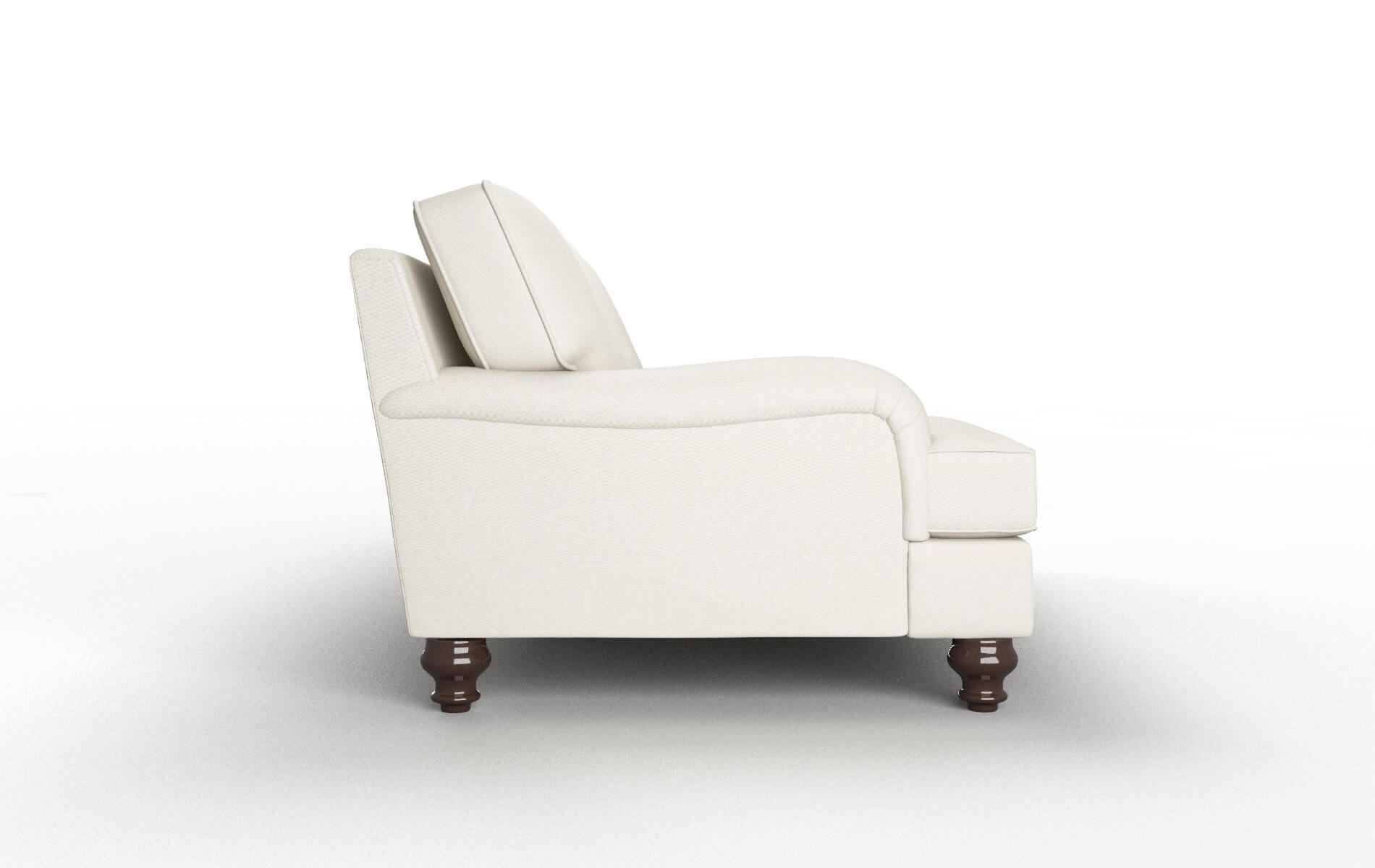 Hamilton Bungalow Ivory Sofa espresso legs 3