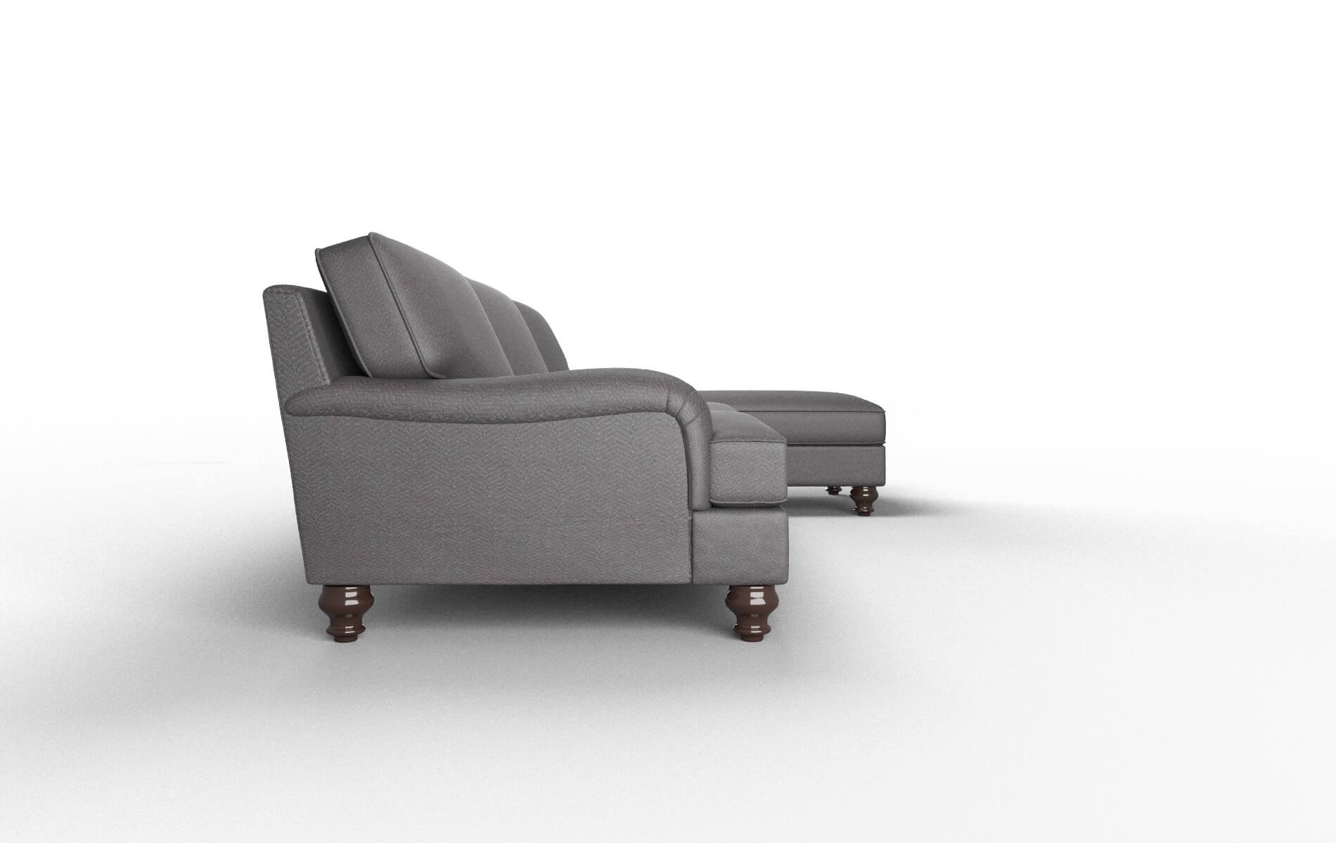 Hamilton Catalina Charcoal Panel espresso legs 3