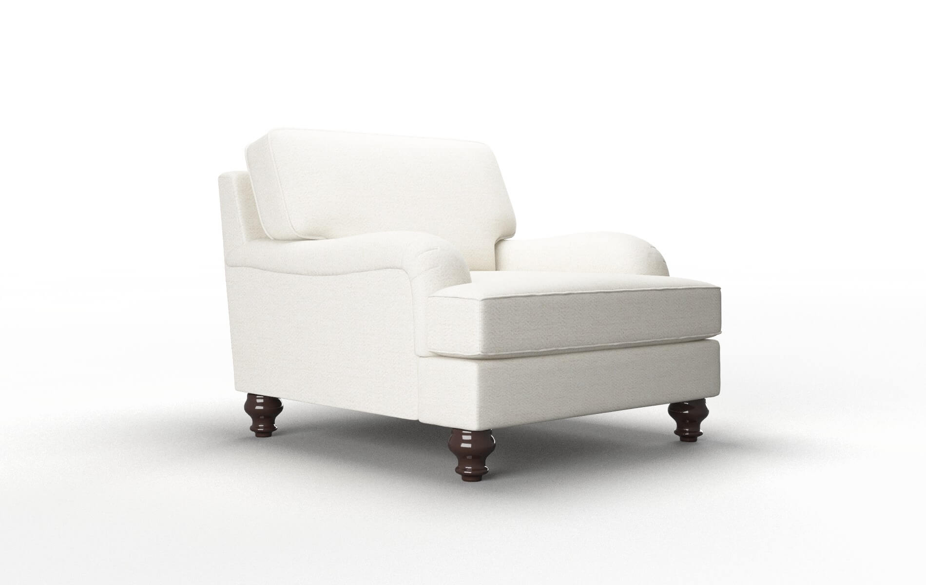 Hamilton Catalina Ivory Chair espresso legs 2
