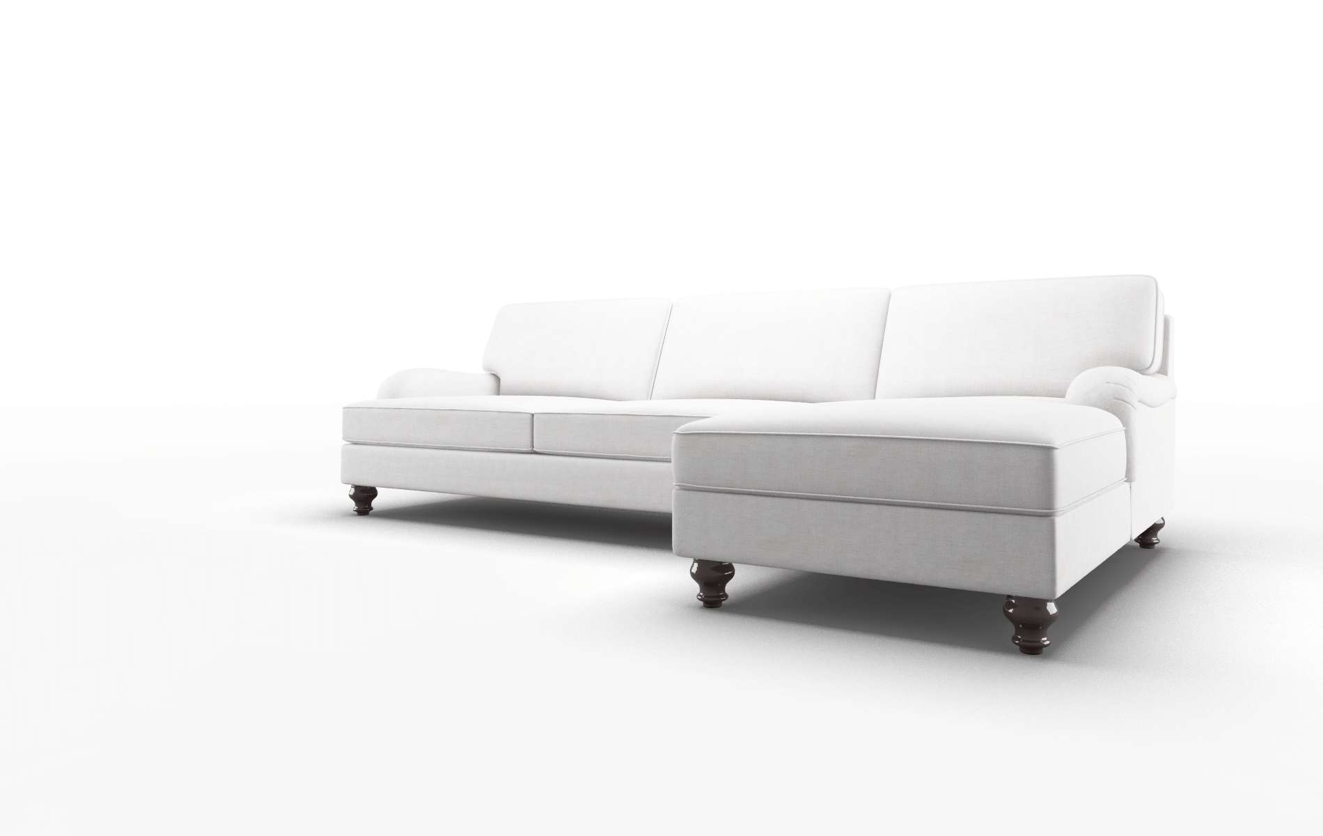 Hamilton Catalina Ivory Panel espresso legs 4