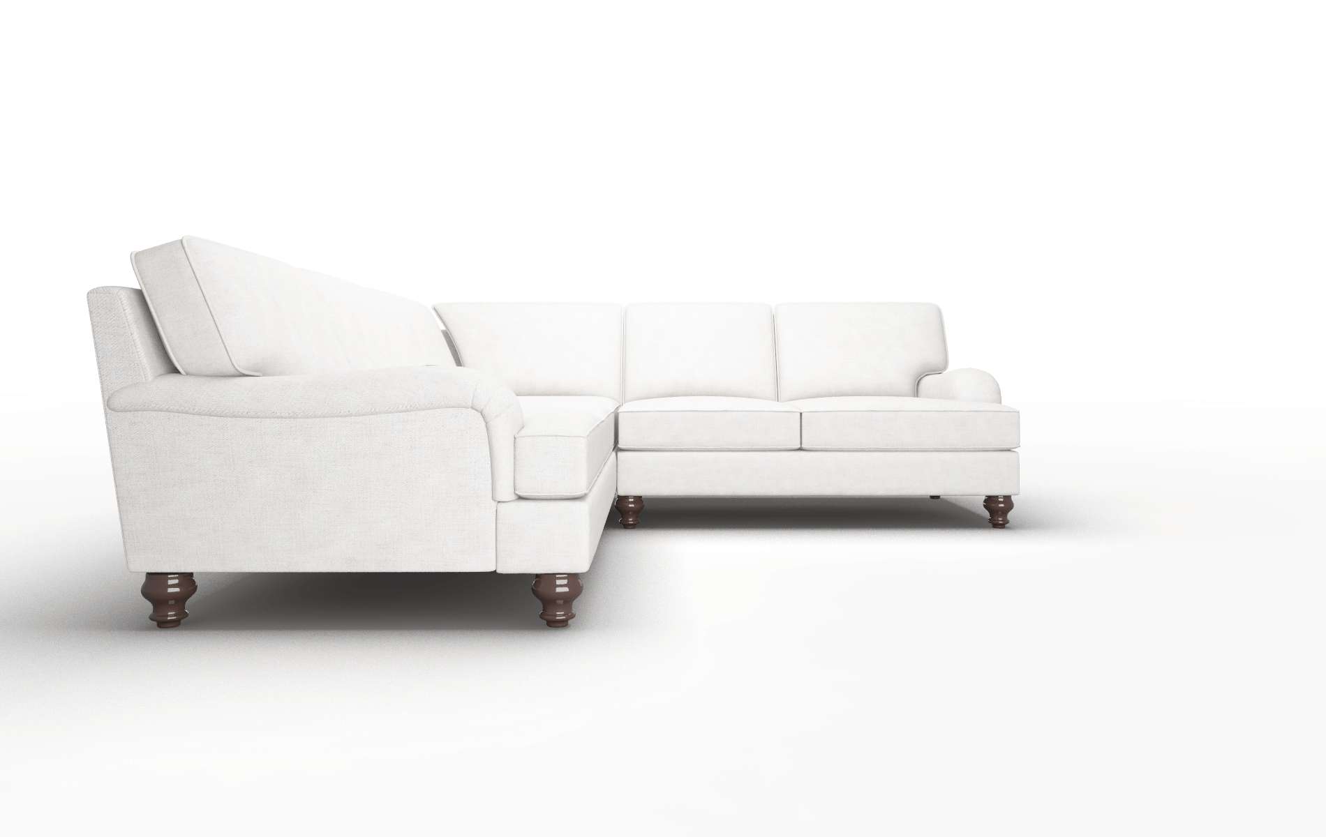Hamilton Catalina Wheat Sectional espresso legs 2