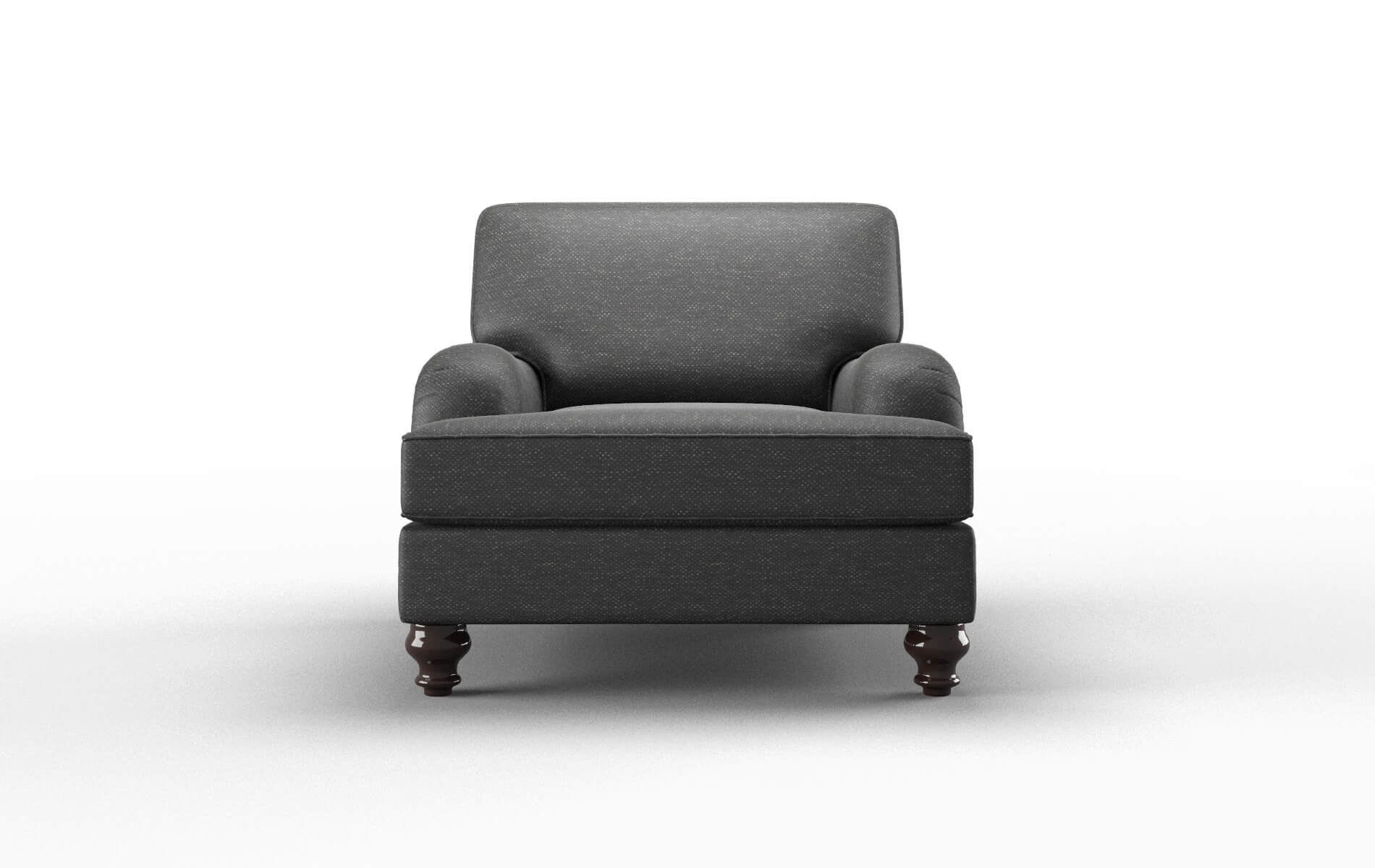 Hamilton Chance denim Chair Espresso Legs  1