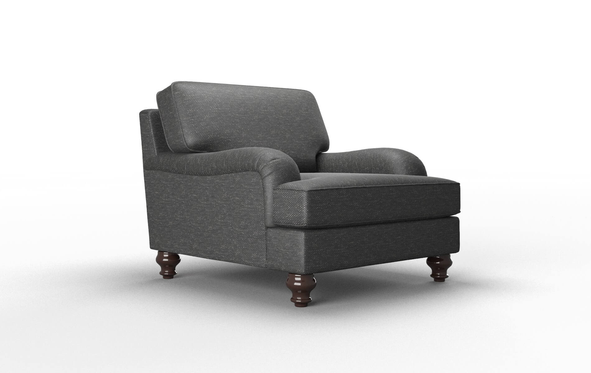 Hamilton Chance Denim Chair espresso legs 2