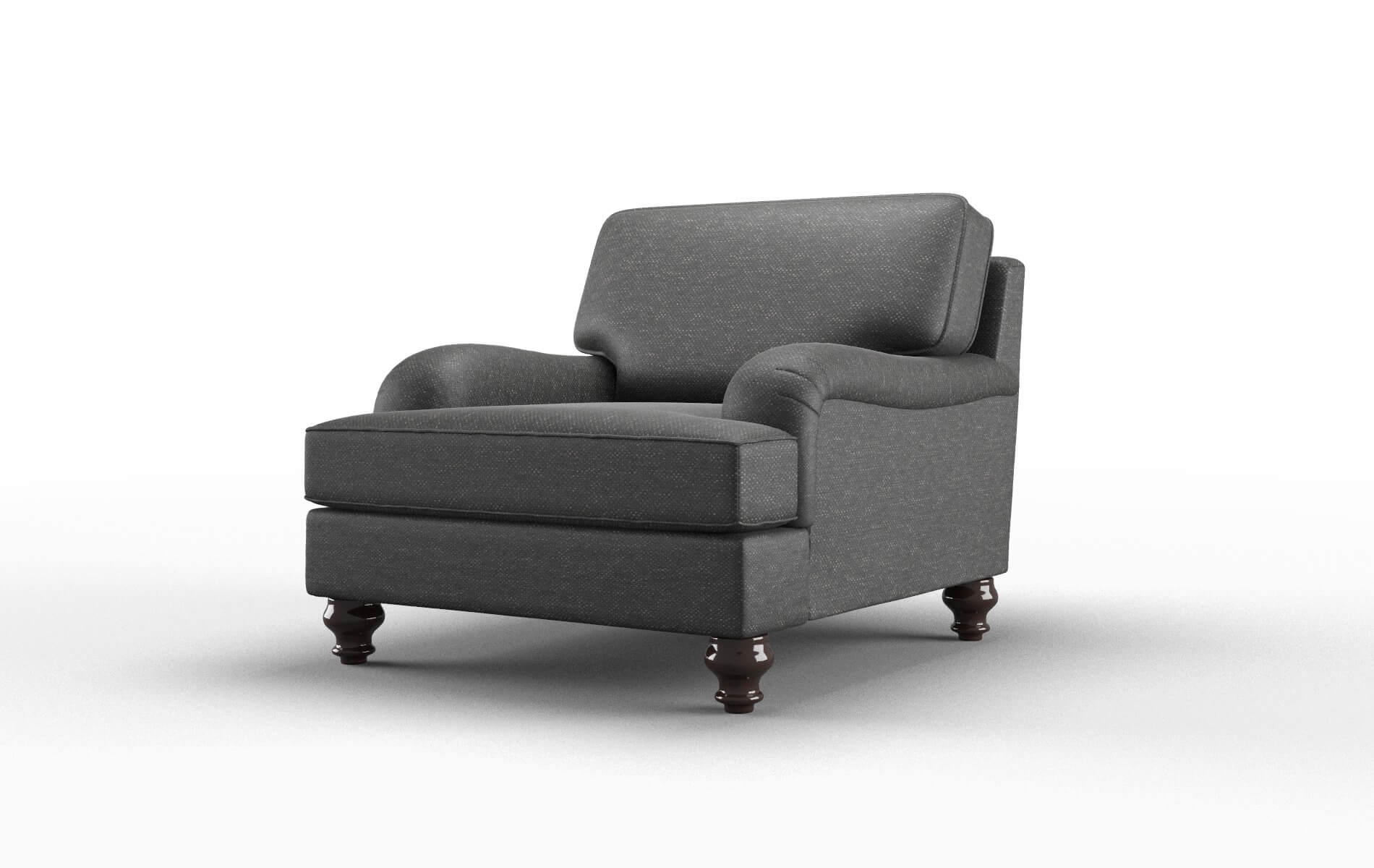 Hamilton Chance Denim Chair espresso legs 4