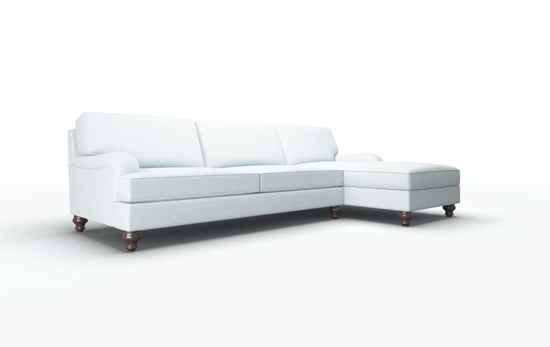 Hamilton Clyde Cornflower Panel espresso legs 2