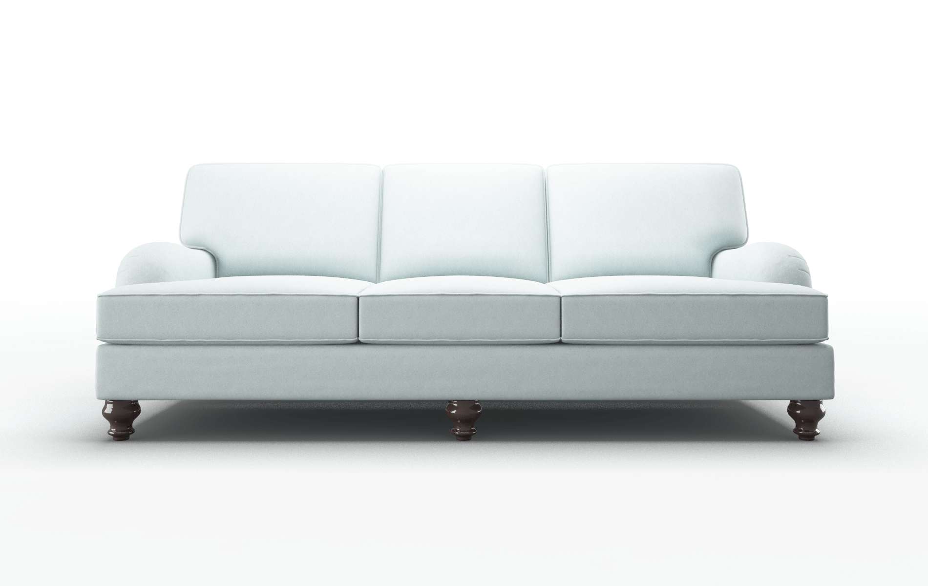 Hamilton Clyde Cornflower Sofa espresso legs 1