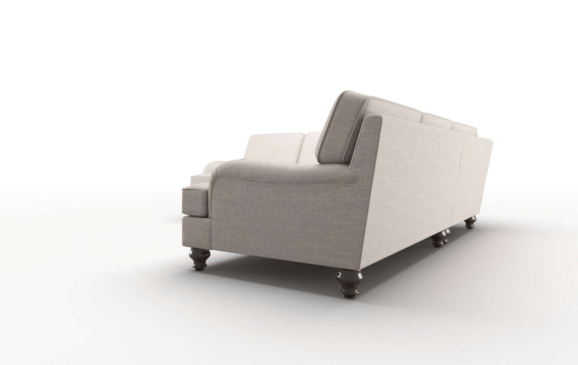 Hamilton Clyde Dolphin Sectional espresso legs 4