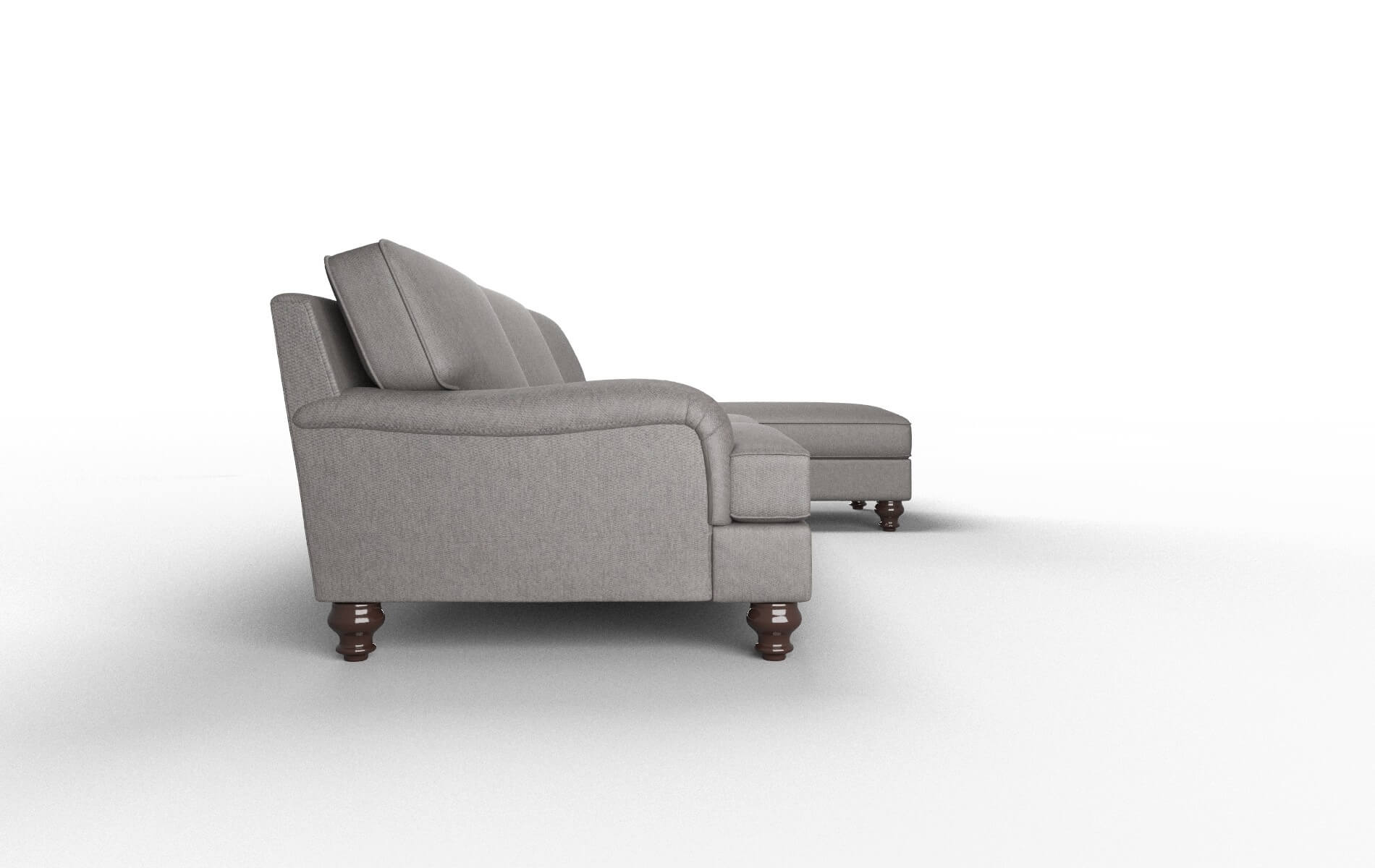 Hamilton Cosmo Charcoal Panel espresso legs 3