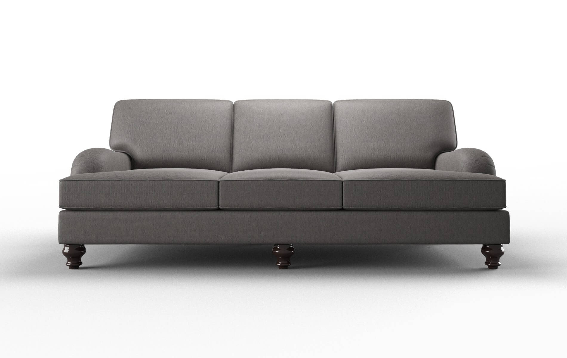 Hamilton Cosmo charcoal Sofa Espresso Legs  1