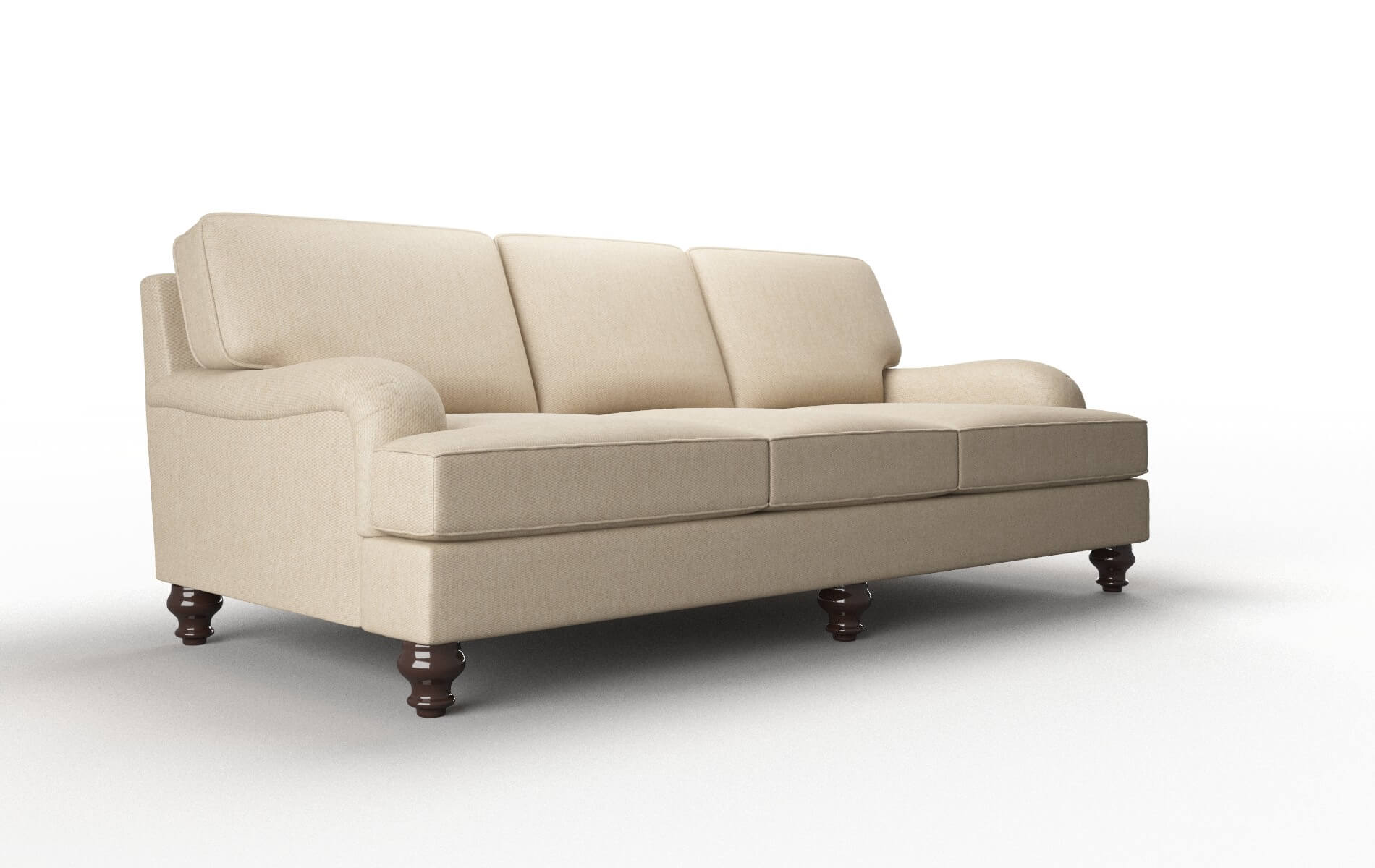Hamilton Cosmo Fawn Sofa espresso legs 2