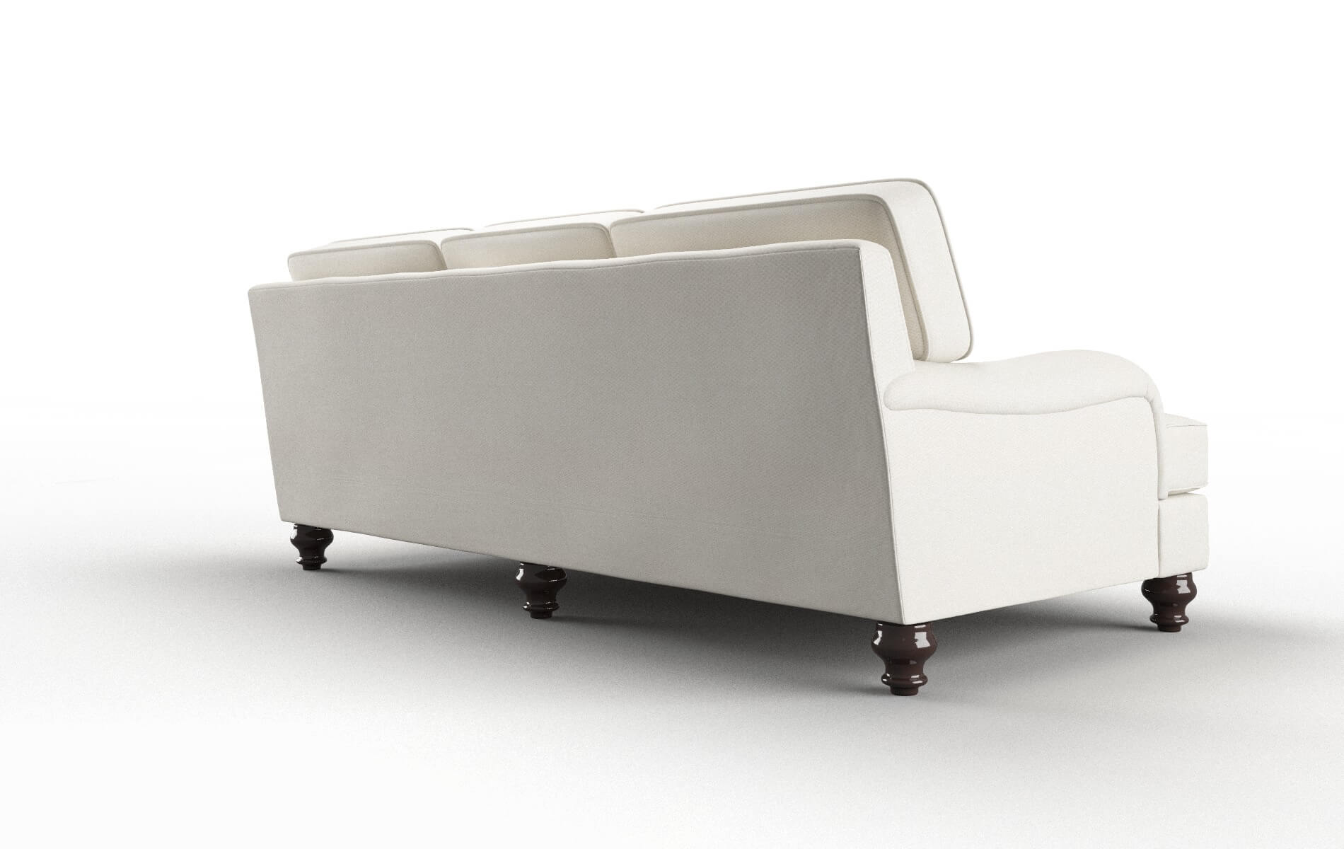 Hamilton Cosmo Ivory Sofa espresso legs 5