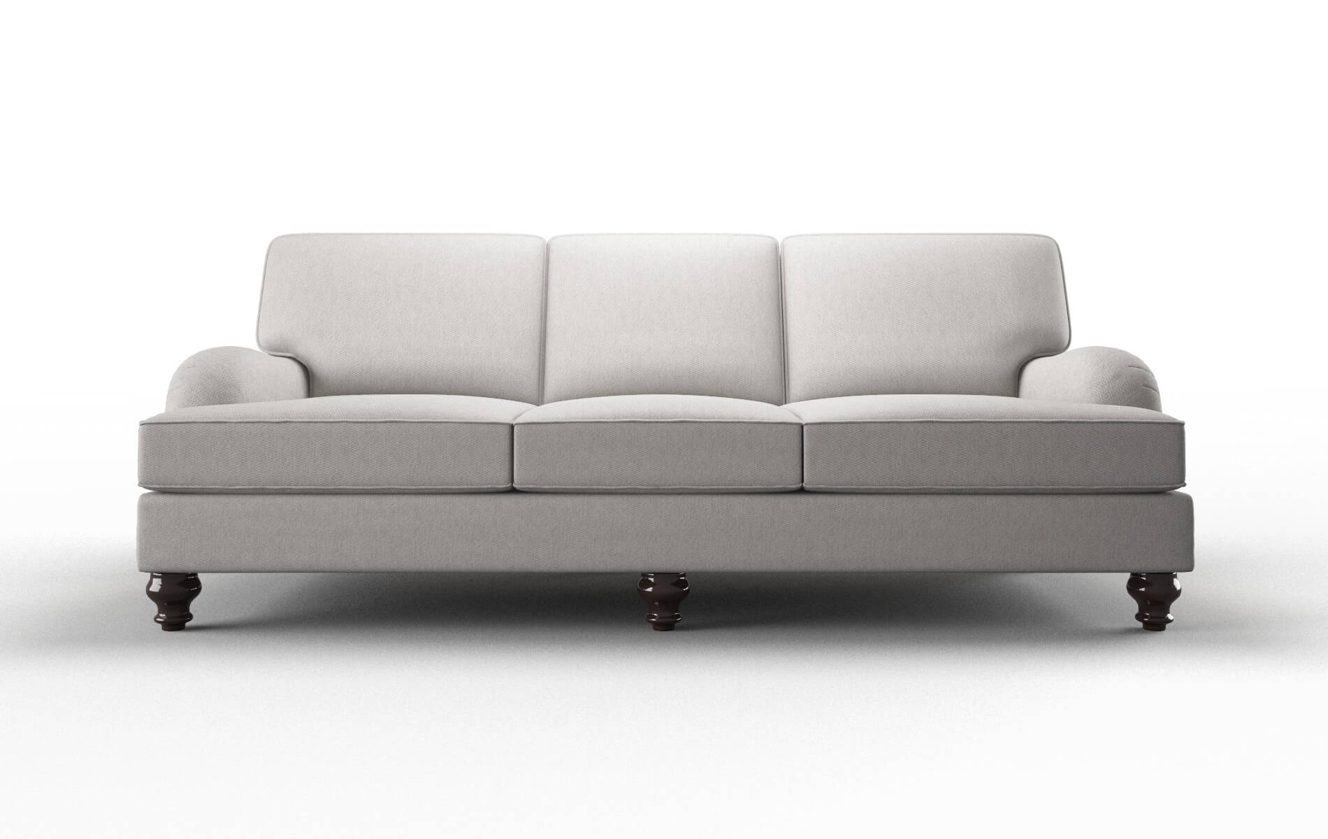 Hamilton Cosmo Silver Sofa espresso legs 1