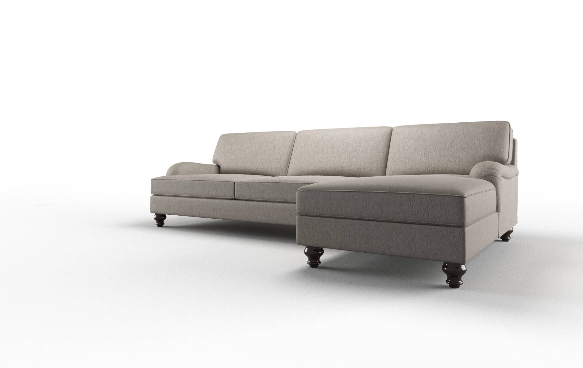 Hamilton Cosmo Taupe Panel espresso legs 4