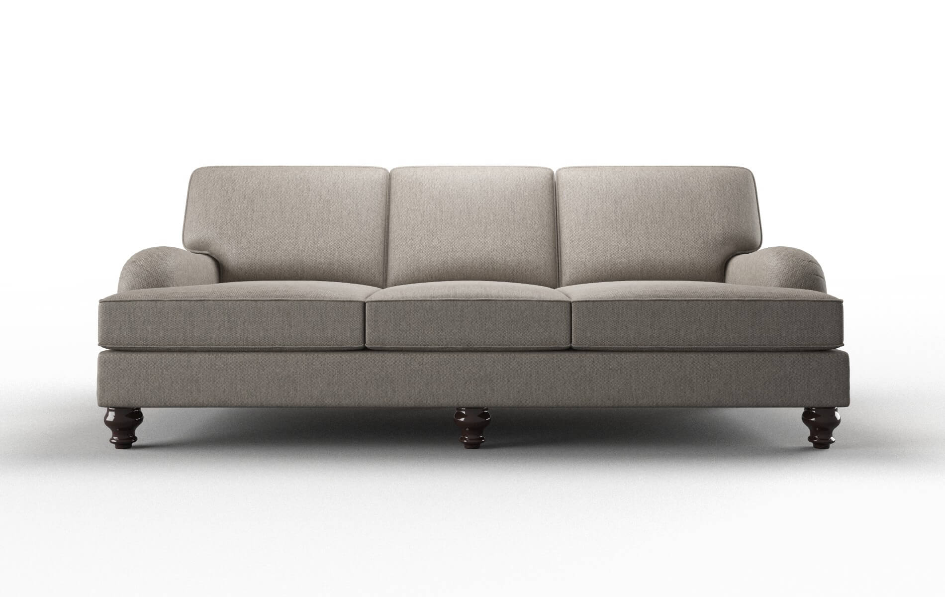 Hamilton Cosmo Taupe Sofa espresso legs 1