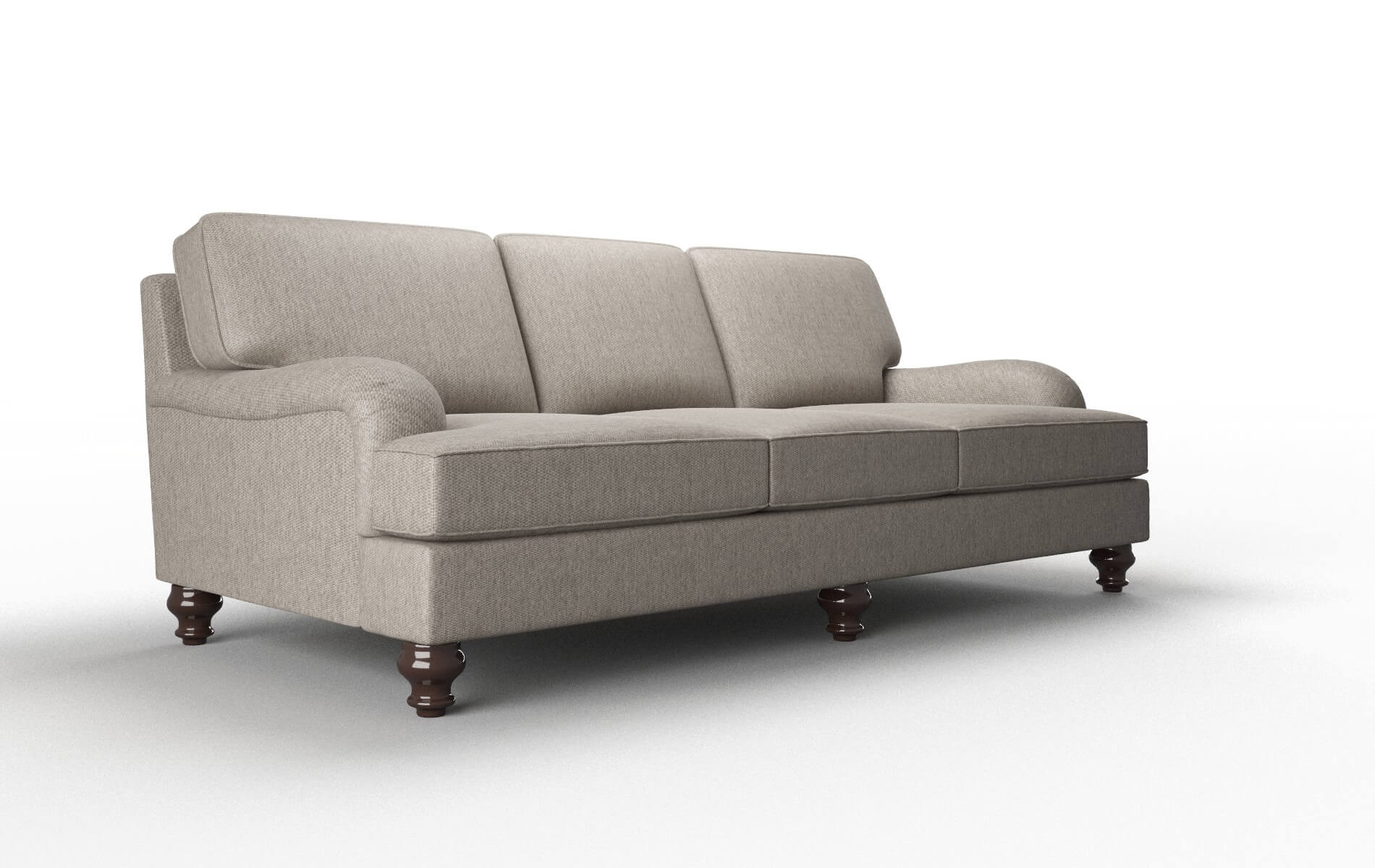 Hamilton Cosmo Taupe Sofa espresso legs 2