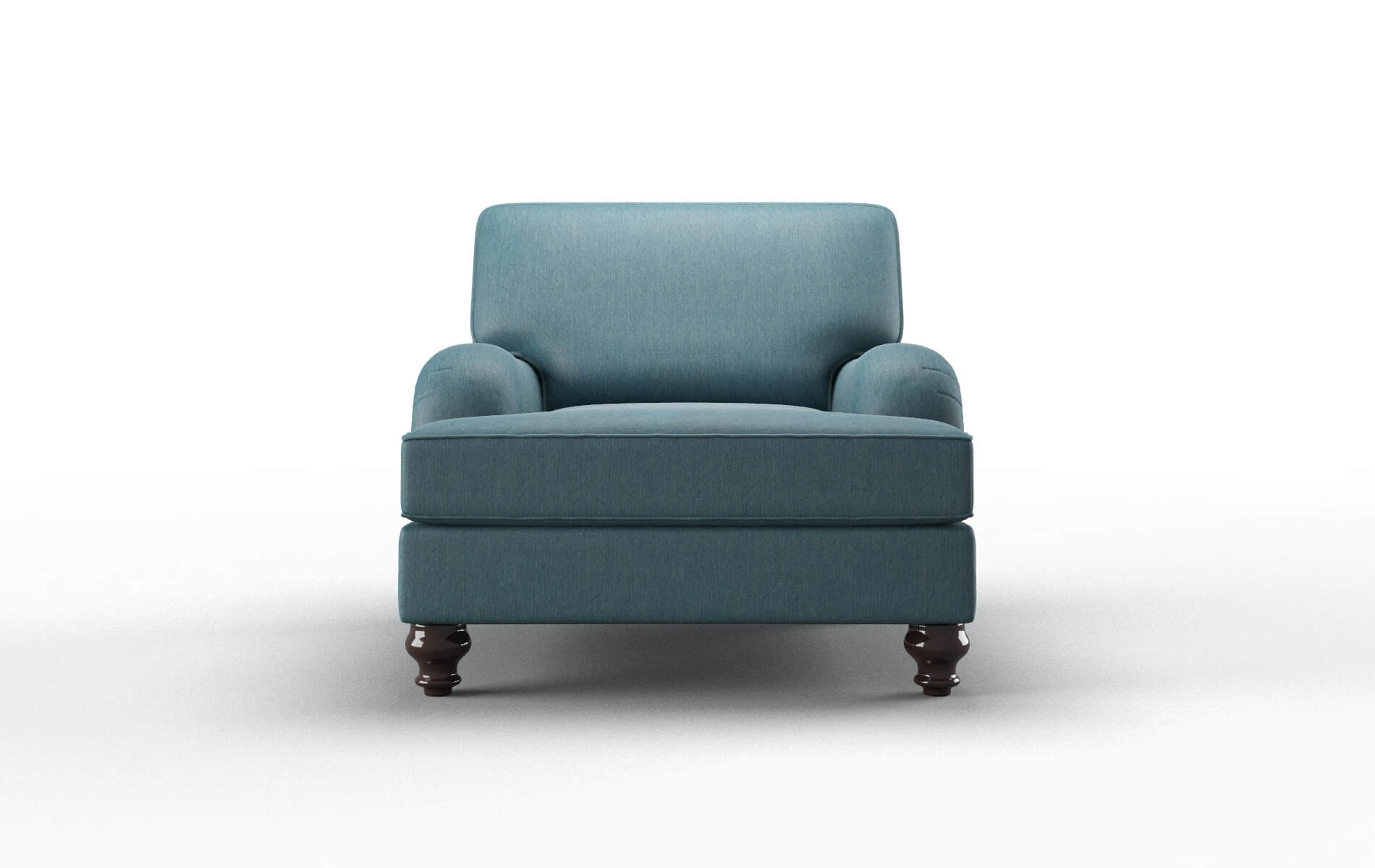 Hamilton Cosmo Teal Chair espresso legs 1