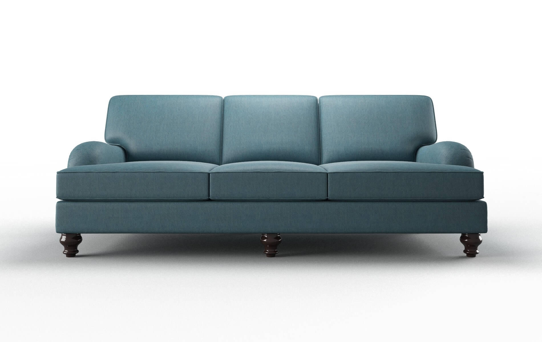 Hamilton Cosmo Teal Sofa espresso legs 1