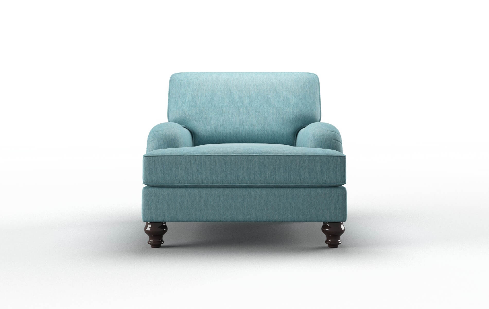 Hamilton Cosmo Turquoise Chair espresso legs 1