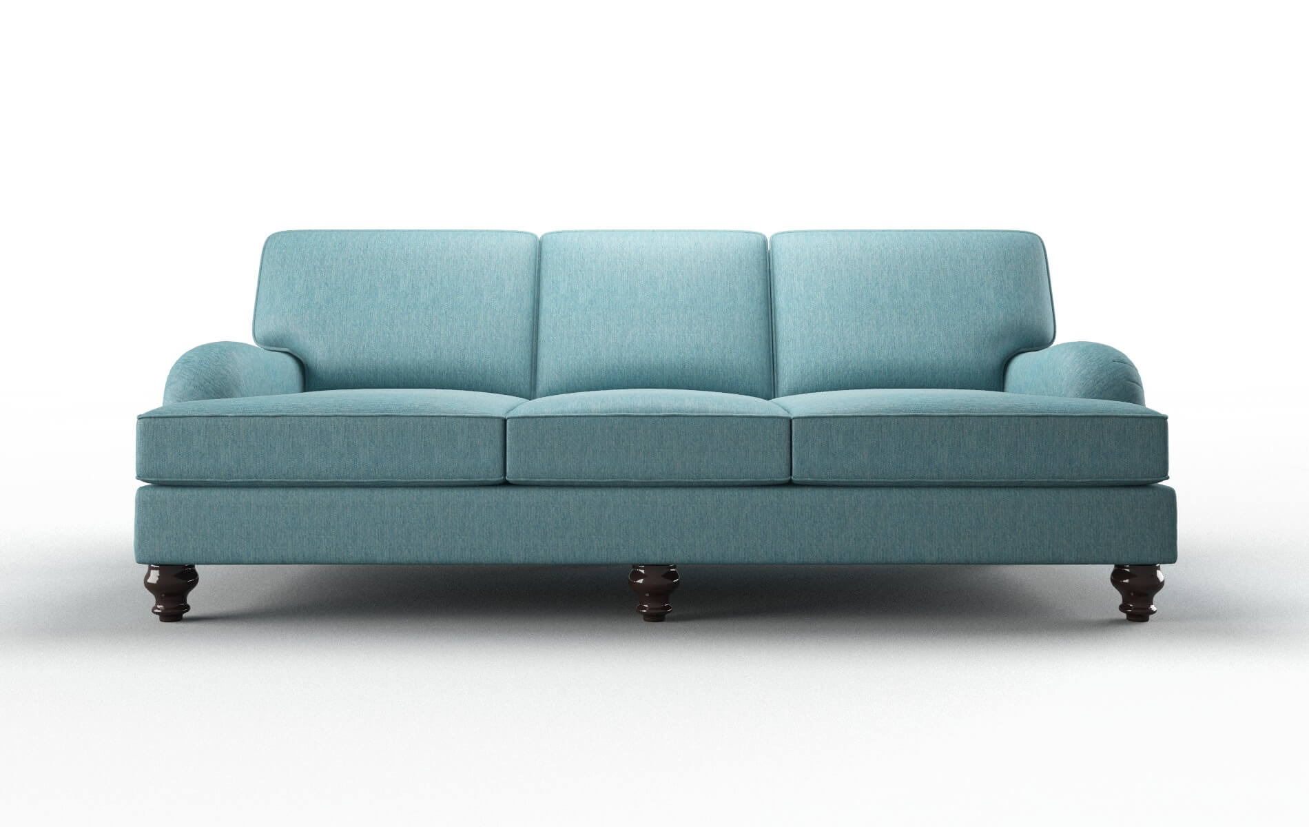 Hamilton Cosmo Turquoise Sofa espresso legs 1