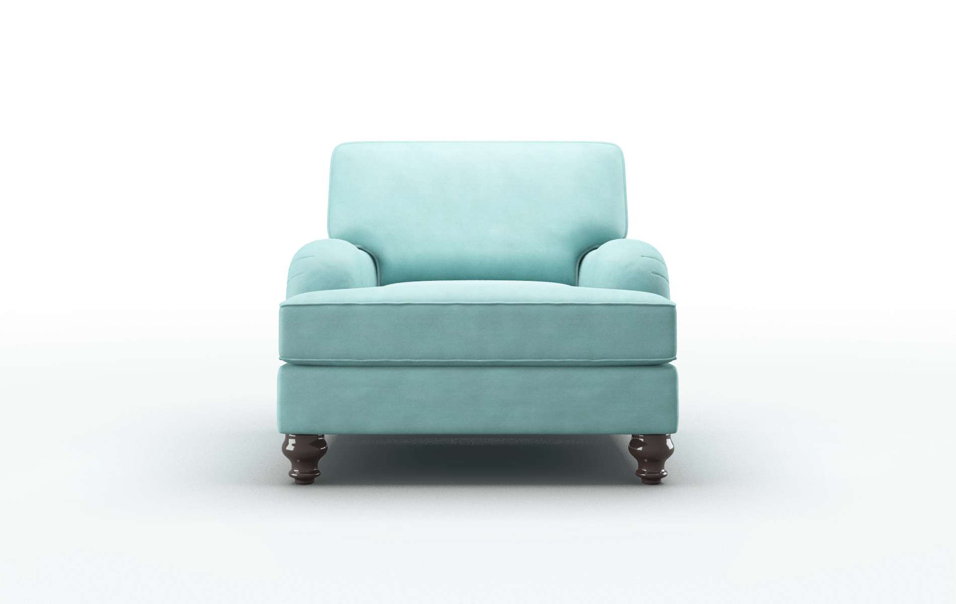 Hamilton Curious Turquoise chair espresso legs