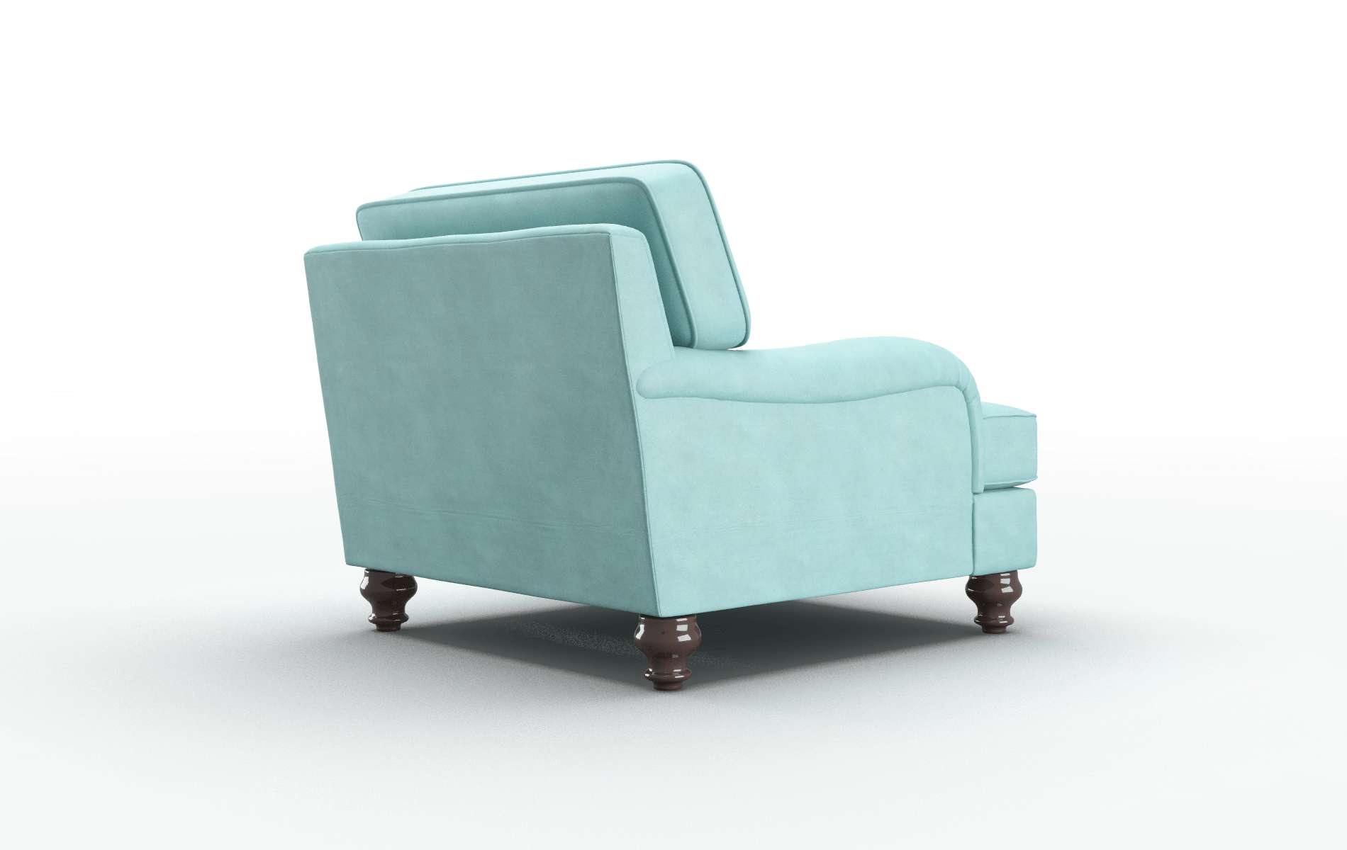 Hamilton Curious Turquoise Chair espresso legs 5