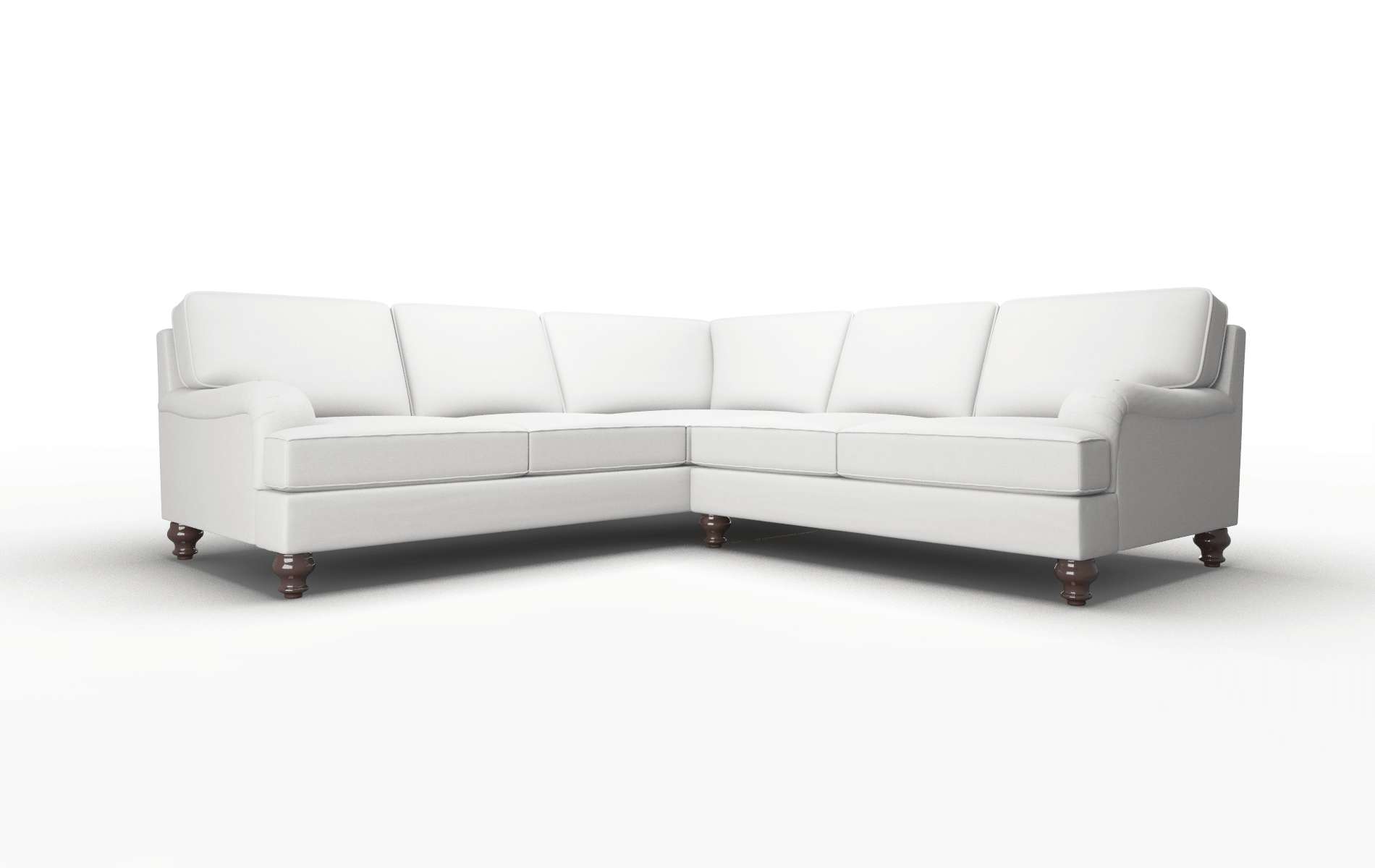 Hamilton Dawson Platinum Sectional espresso legs 1