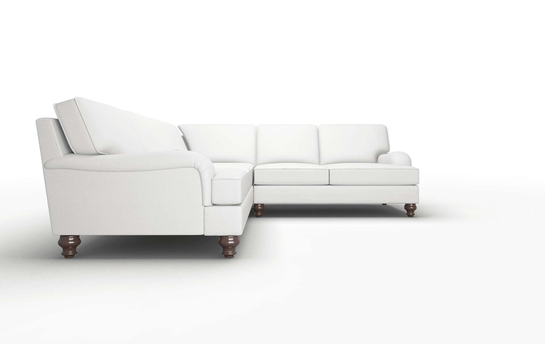 Hamilton Dawson Platinum Sectional espresso legs 2