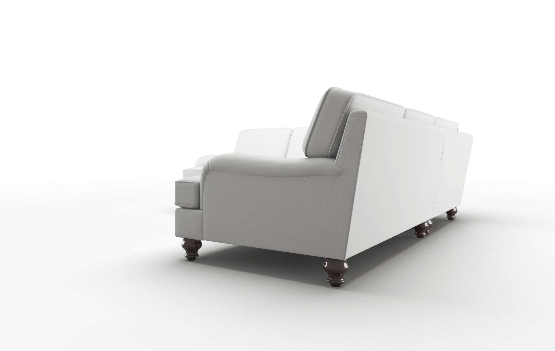 Hamilton Dawson Platinum Sectional espresso legs 4