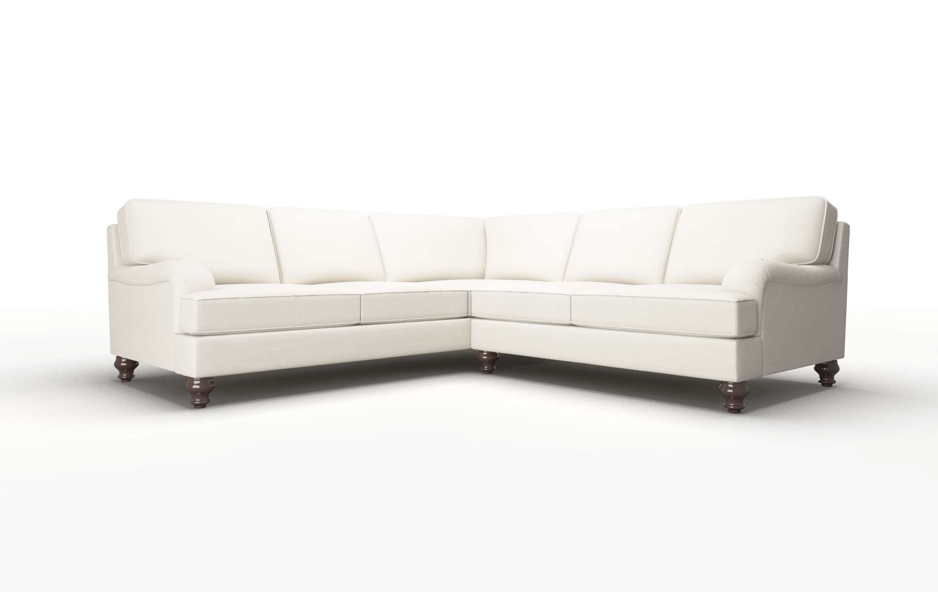 Hamilton Dawson Sand Sectional espresso legs 1