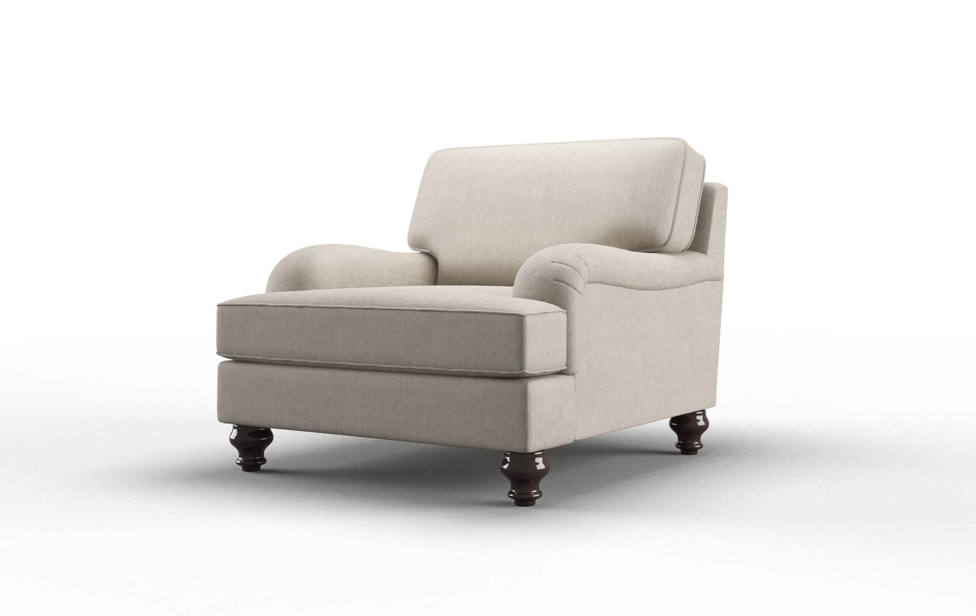 Hamilton Derby Linen Chair espresso legs 4