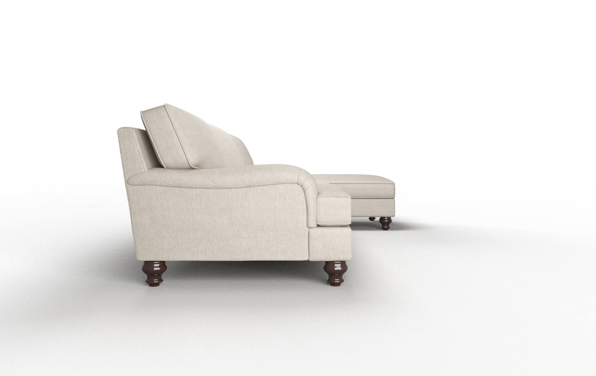 Hamilton Derby Linen Panel espresso legs 3