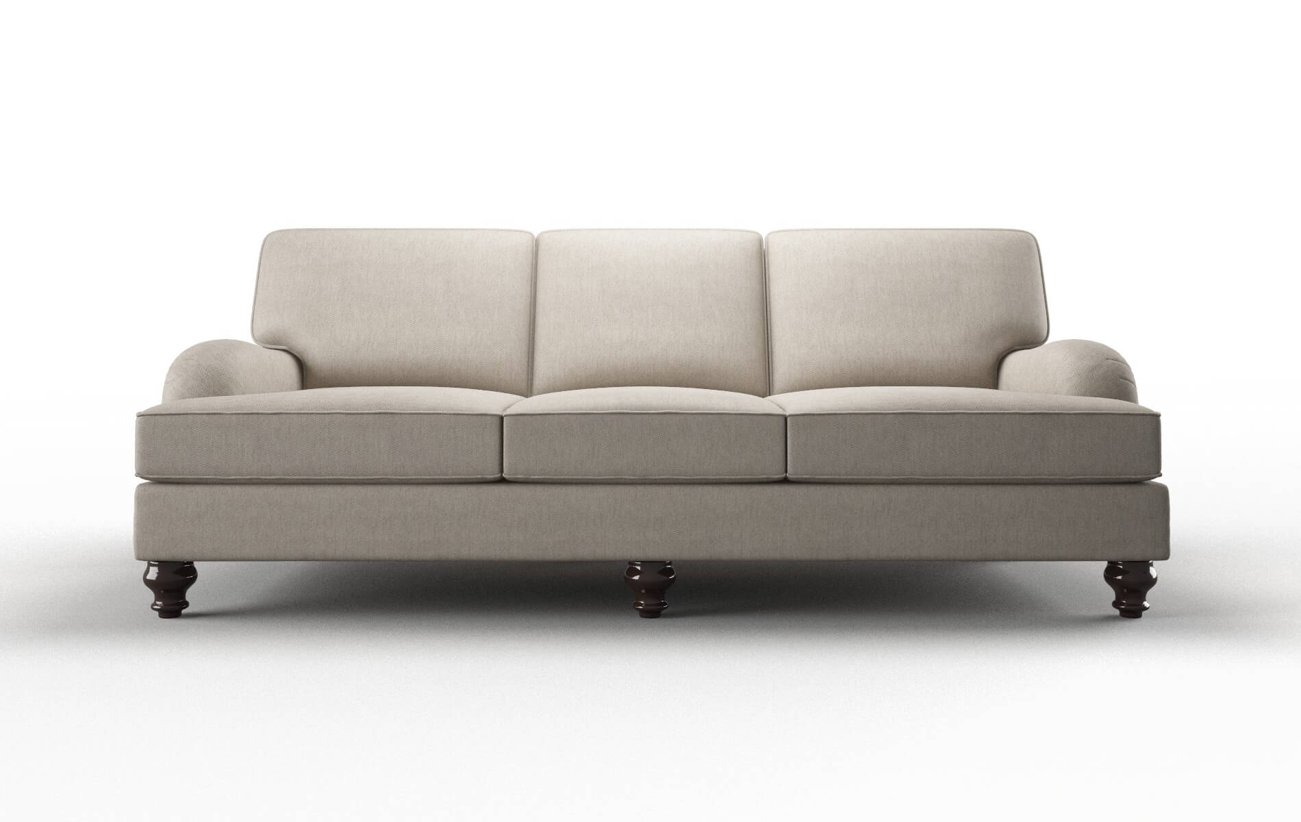 Hamilton Derby Linen Sofa espresso legs