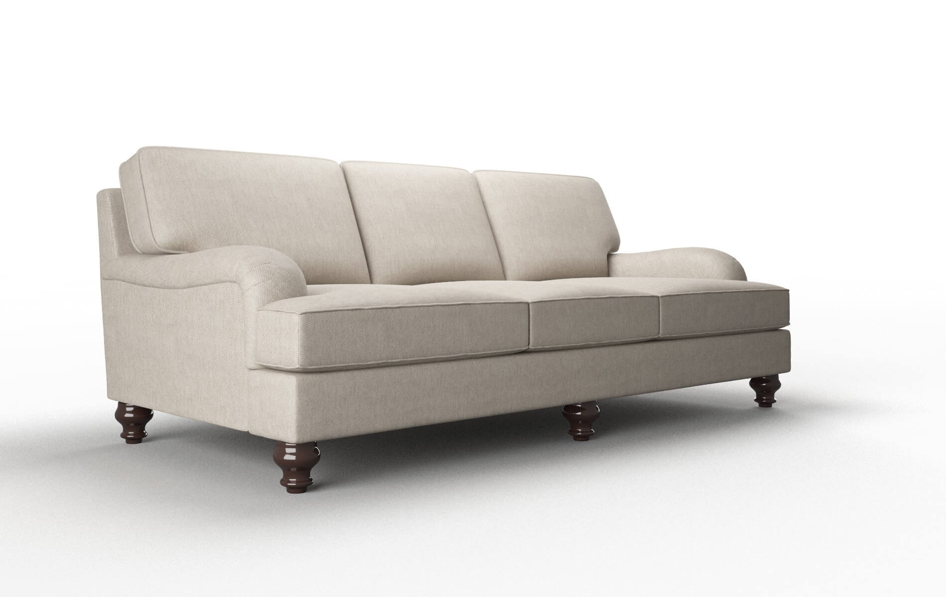 Hamilton Derby Linen Sofa espresso legs 2