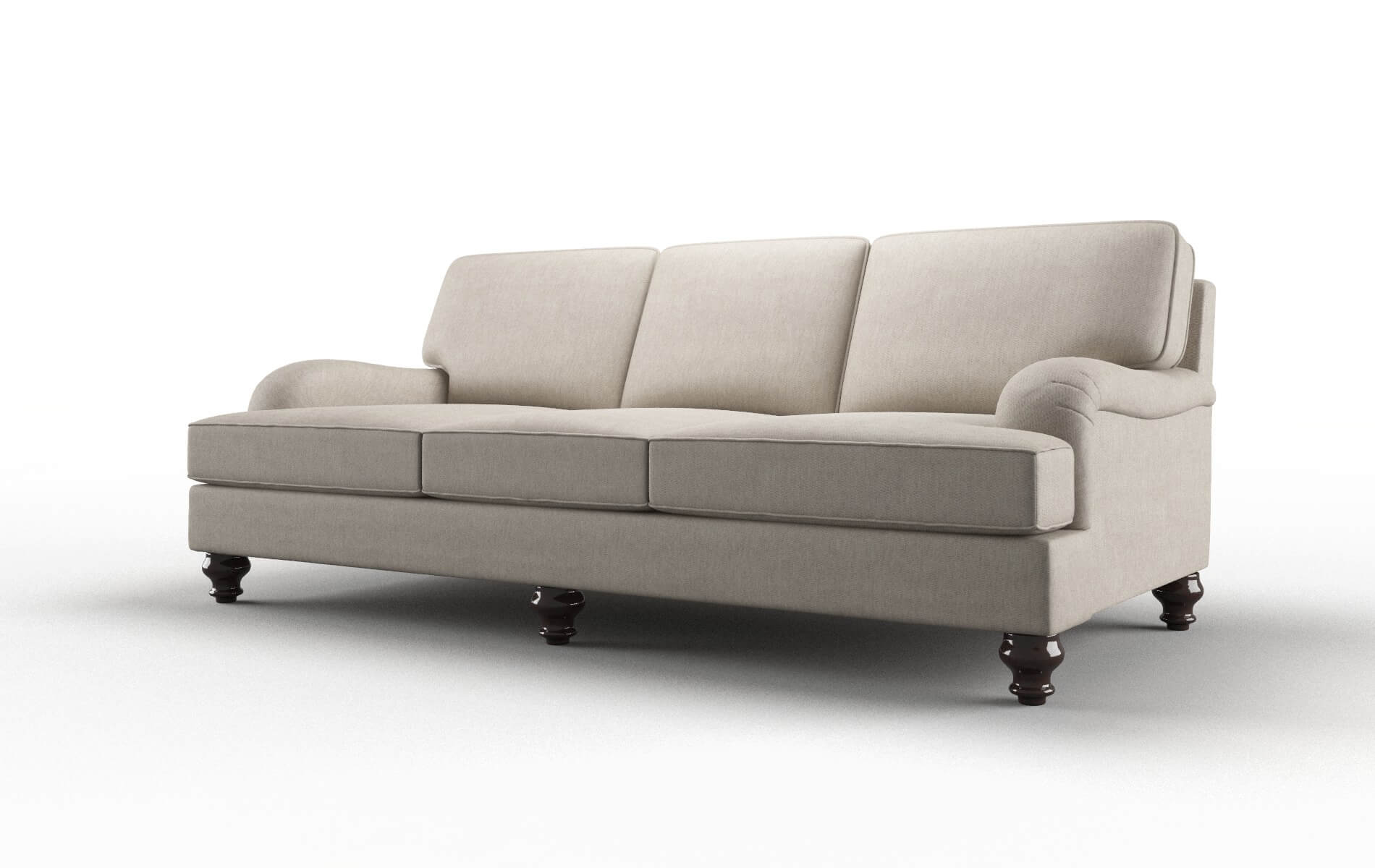 Hamilton Derby Linen Sofa espresso legs 4