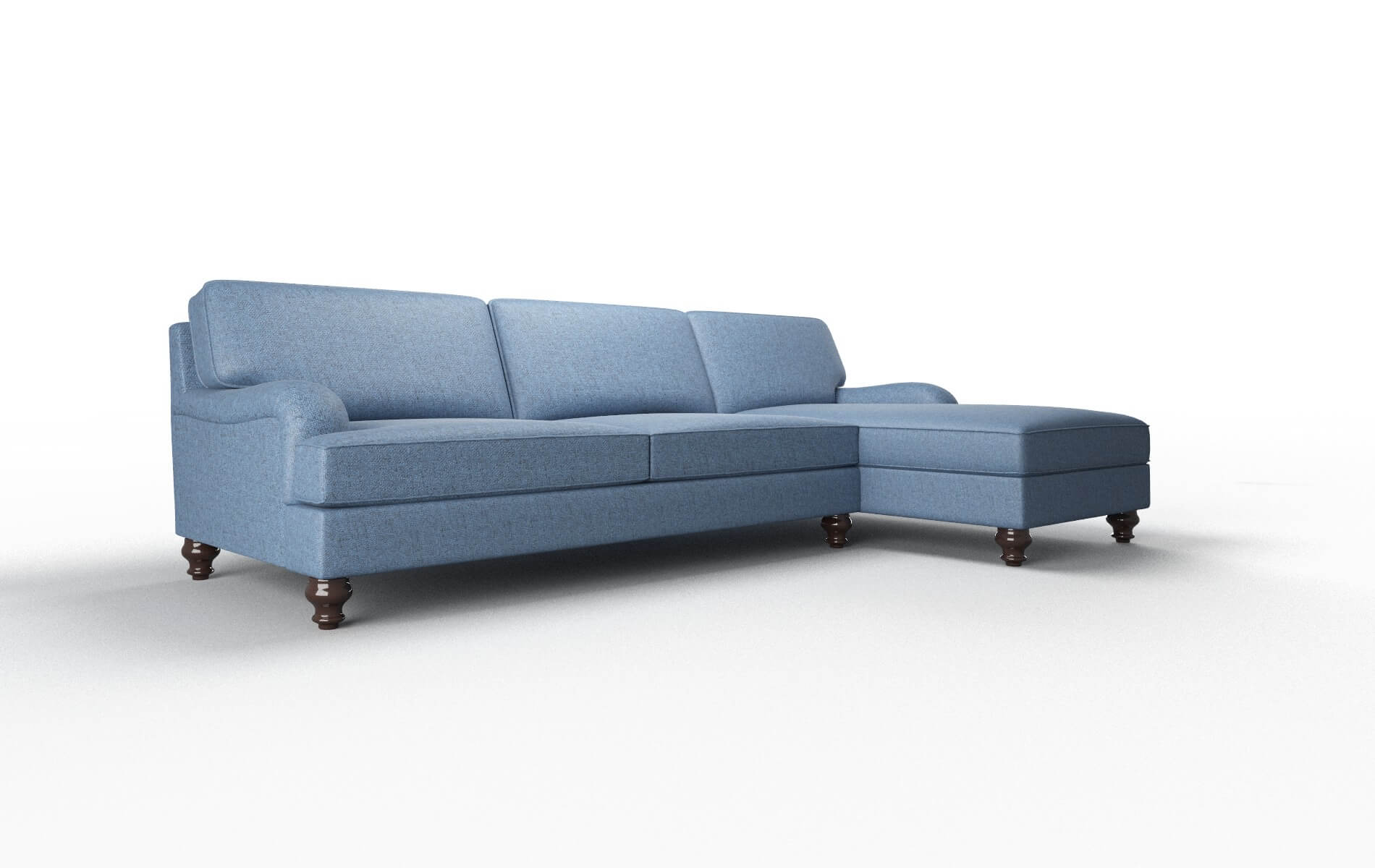 Hamilton Derby Navy Panel espresso legs 2