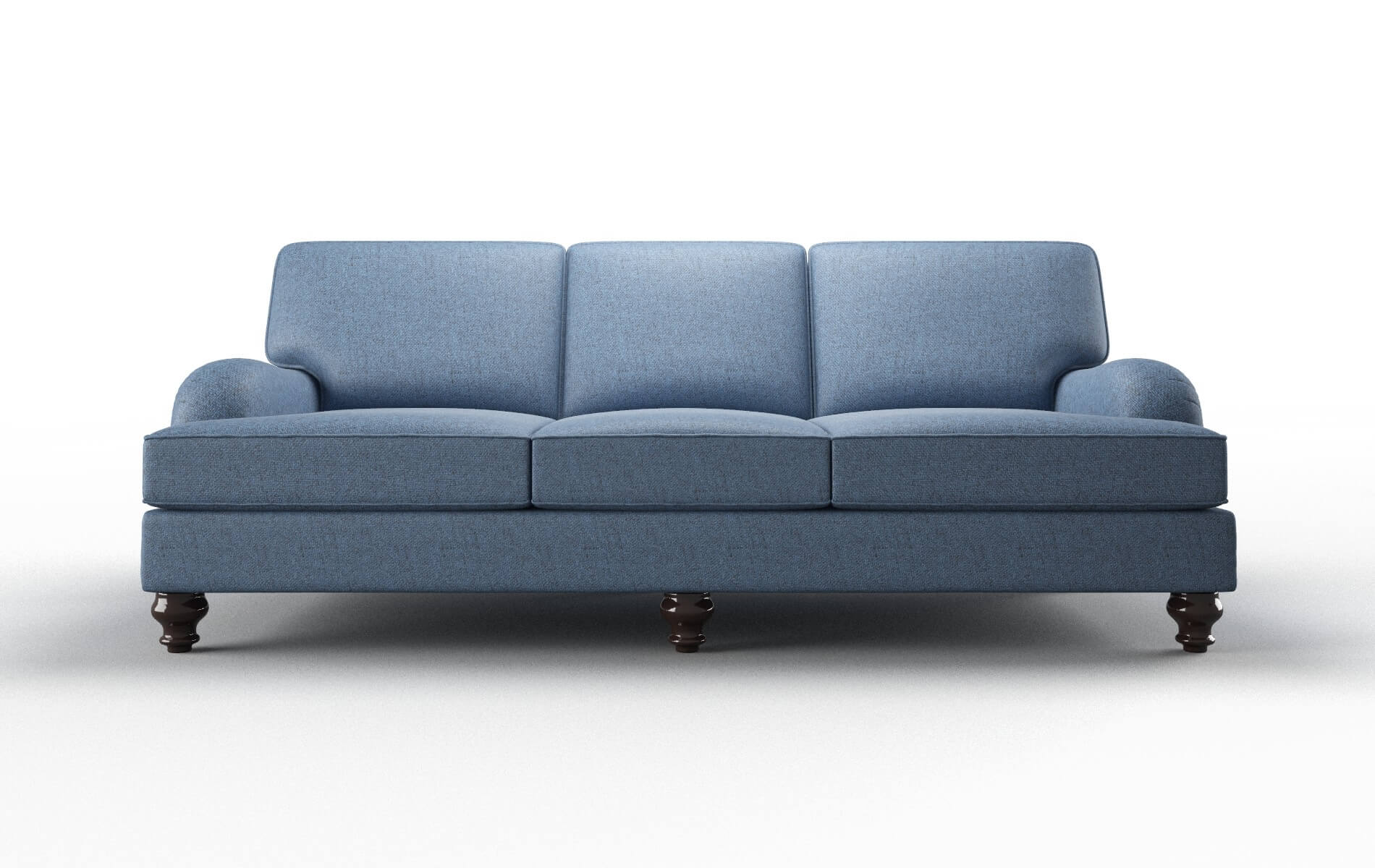 Hamilton Derby Navy Sofa espresso legs 1