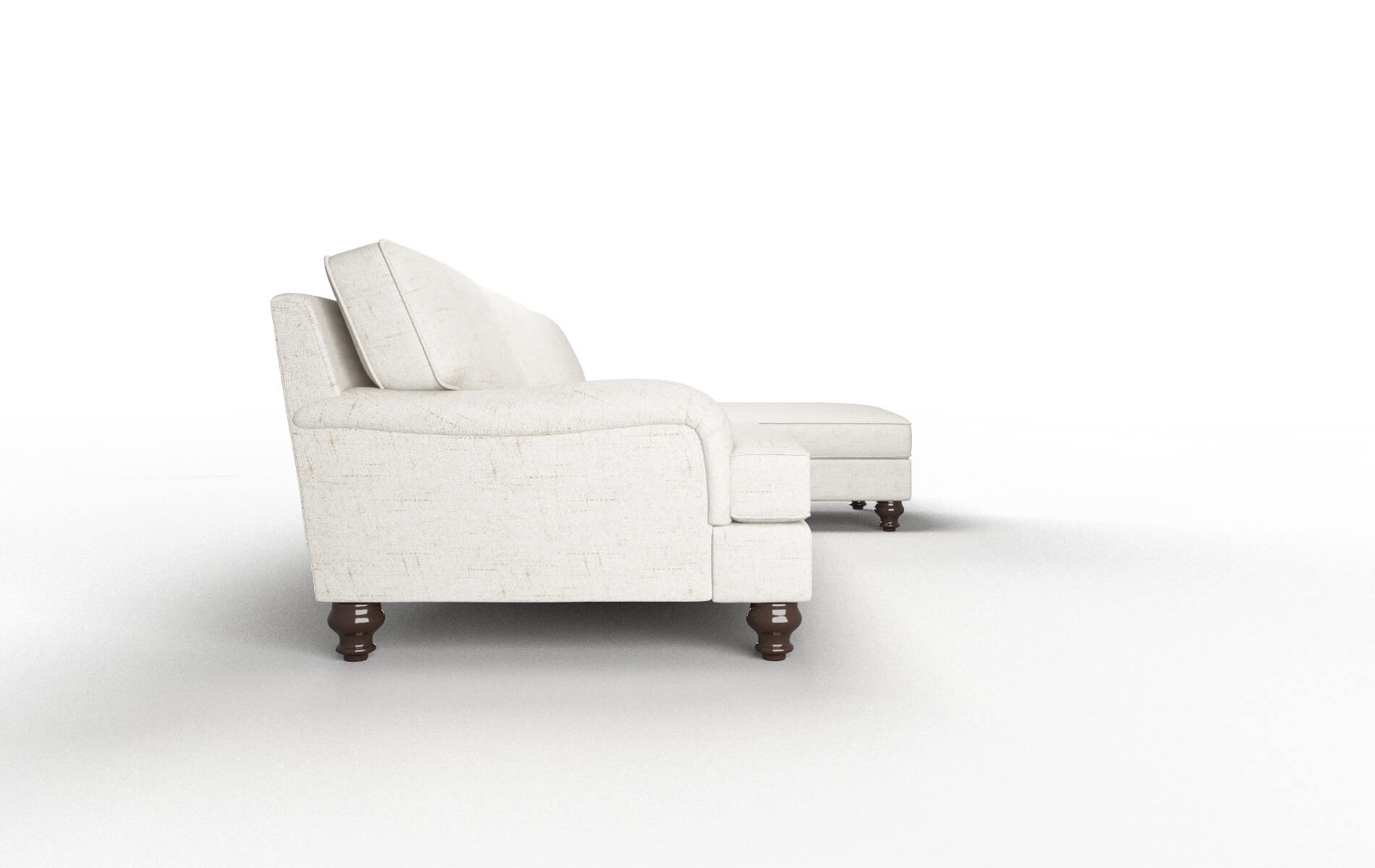 Hamilton Derby Taupe Panel espresso legs 3