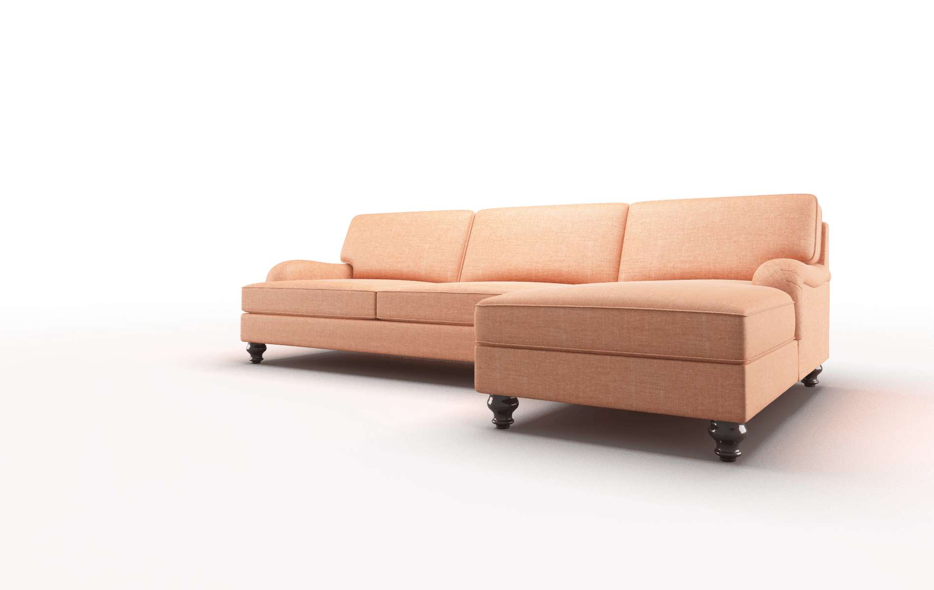 Hamilton Durham Tangerine Panel espresso legs 4
