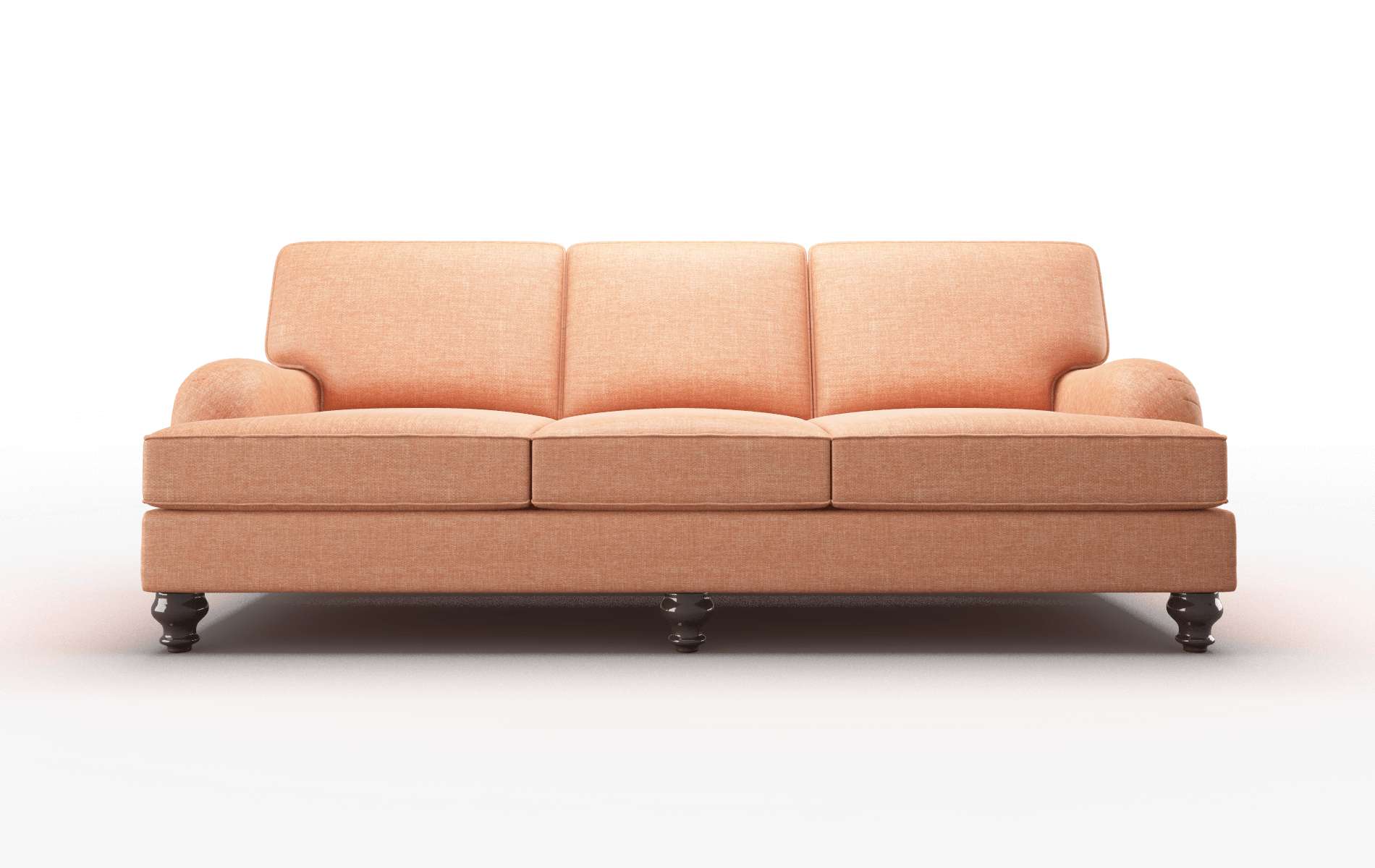 Hamilton Durham Tangerine Sofa espresso legs 1