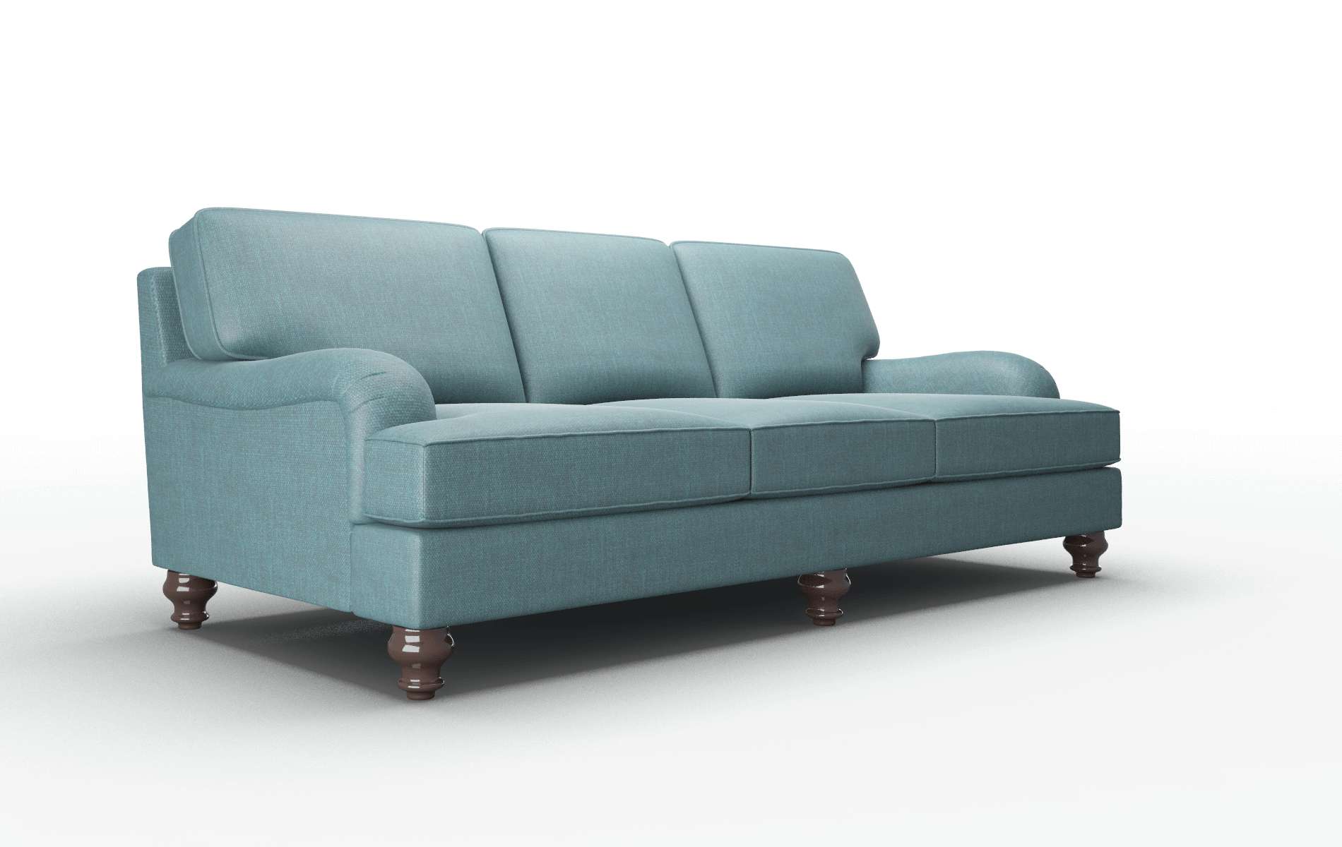 Hamilton Elliot Teal Sofa espresso legs 2