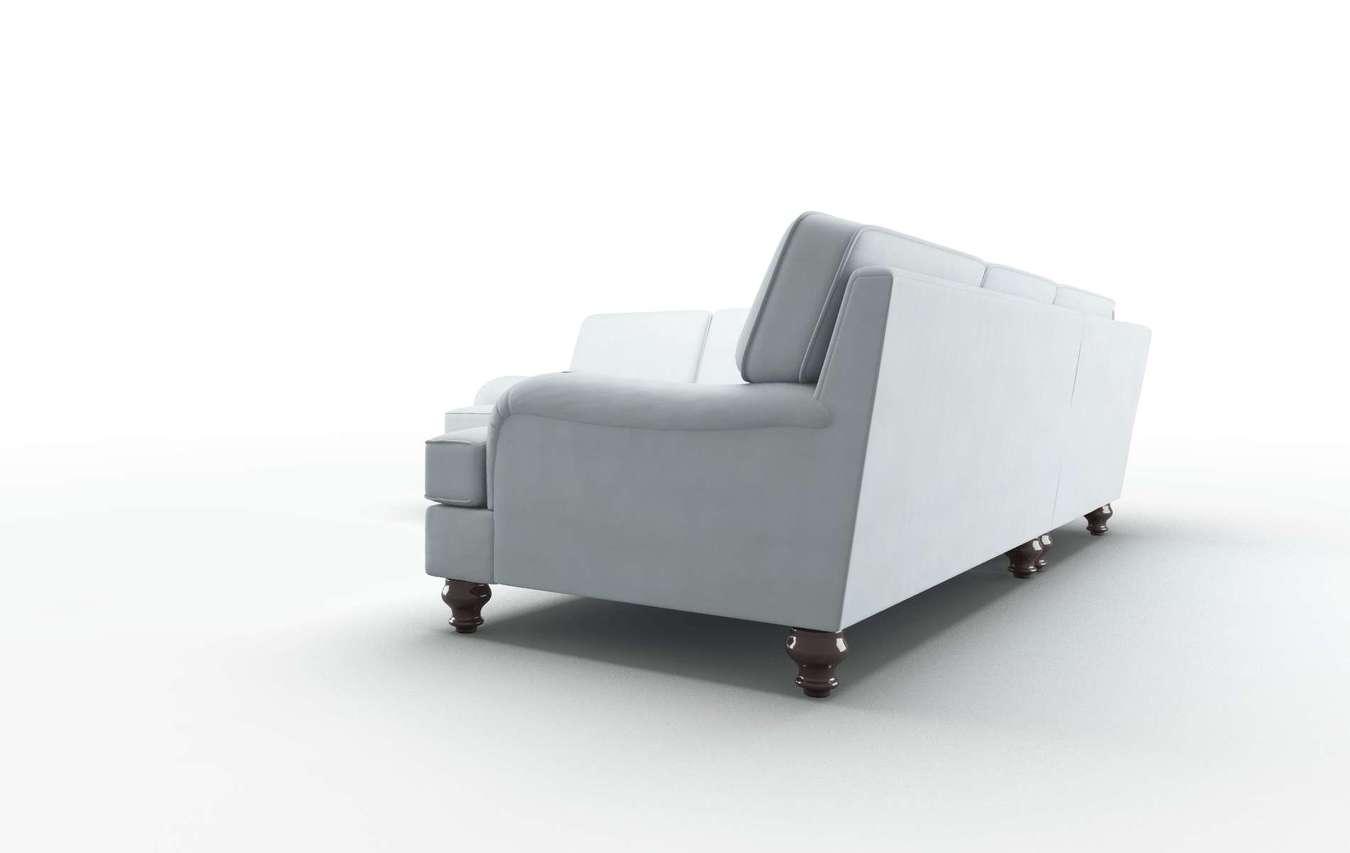 Hamilton Hathaway Aqua Sectional espresso legs 4