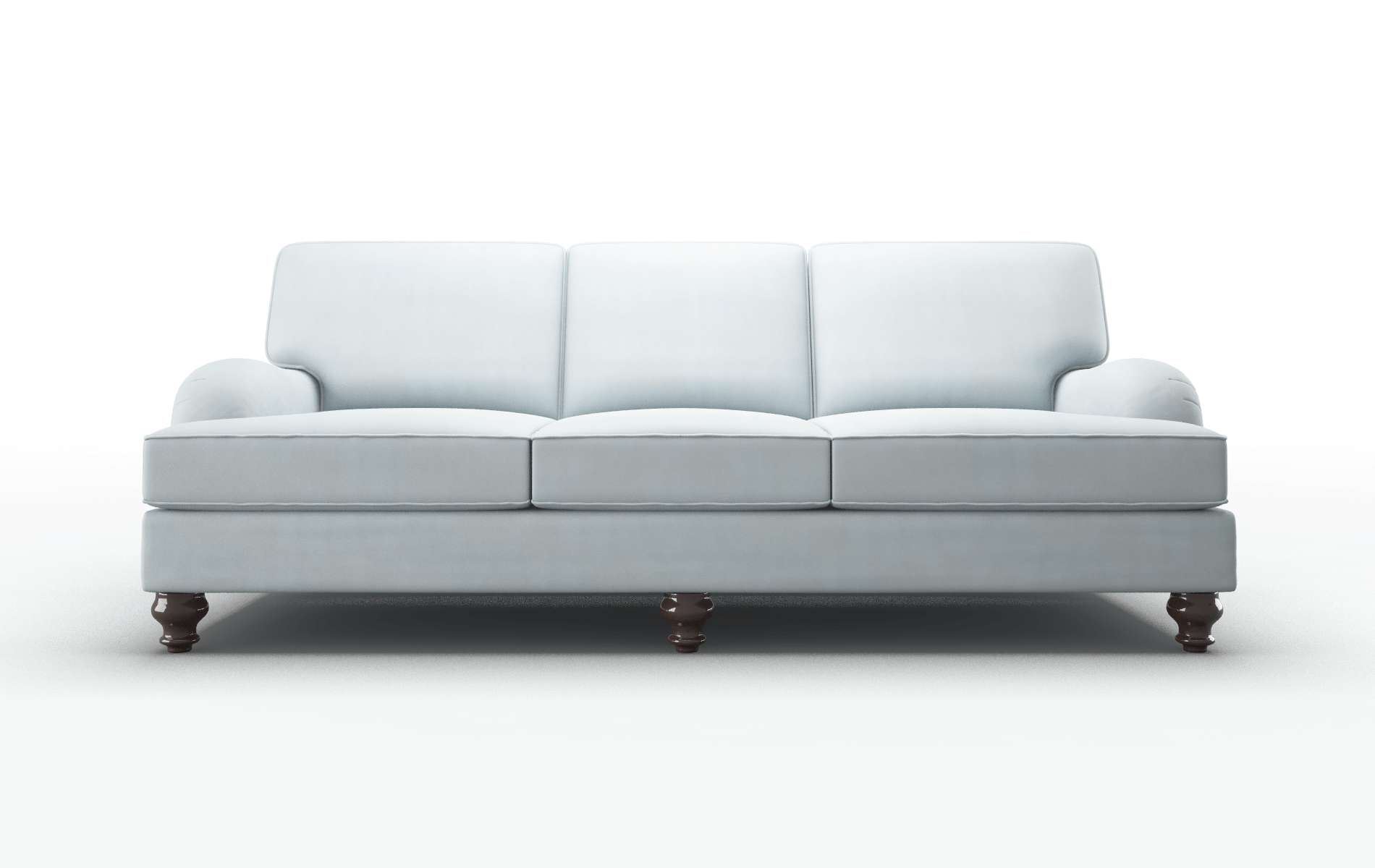 Hamilton Hathaway Aqua Sofa espresso legs 1