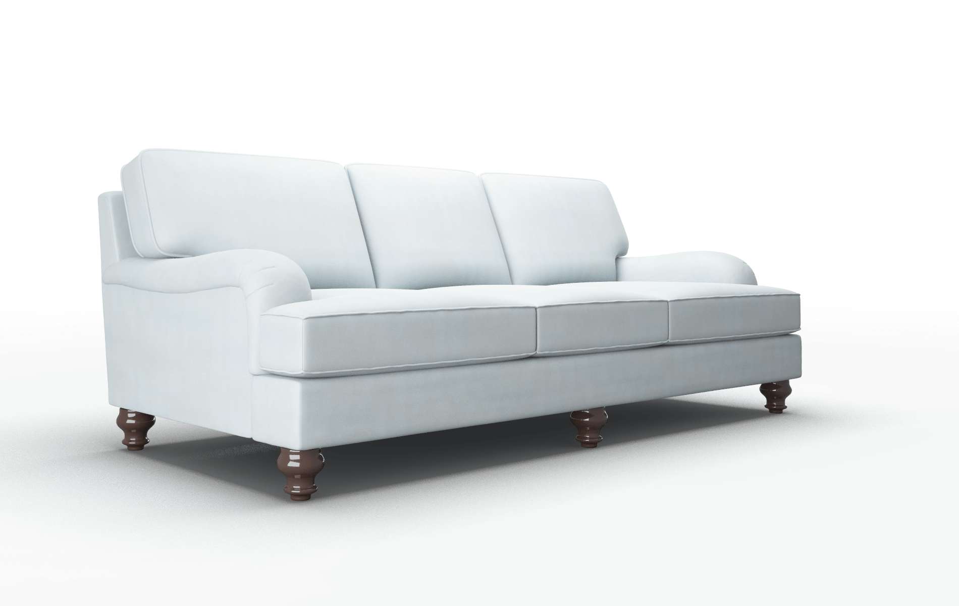 Hamilton Hathaway Aqua Sofa espresso legs 2
