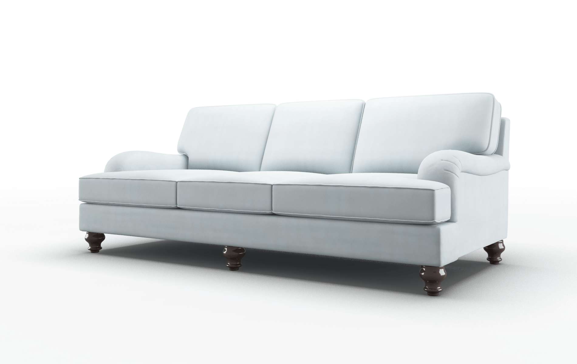 Hamilton Hathaway Aqua Sofa espresso legs 4