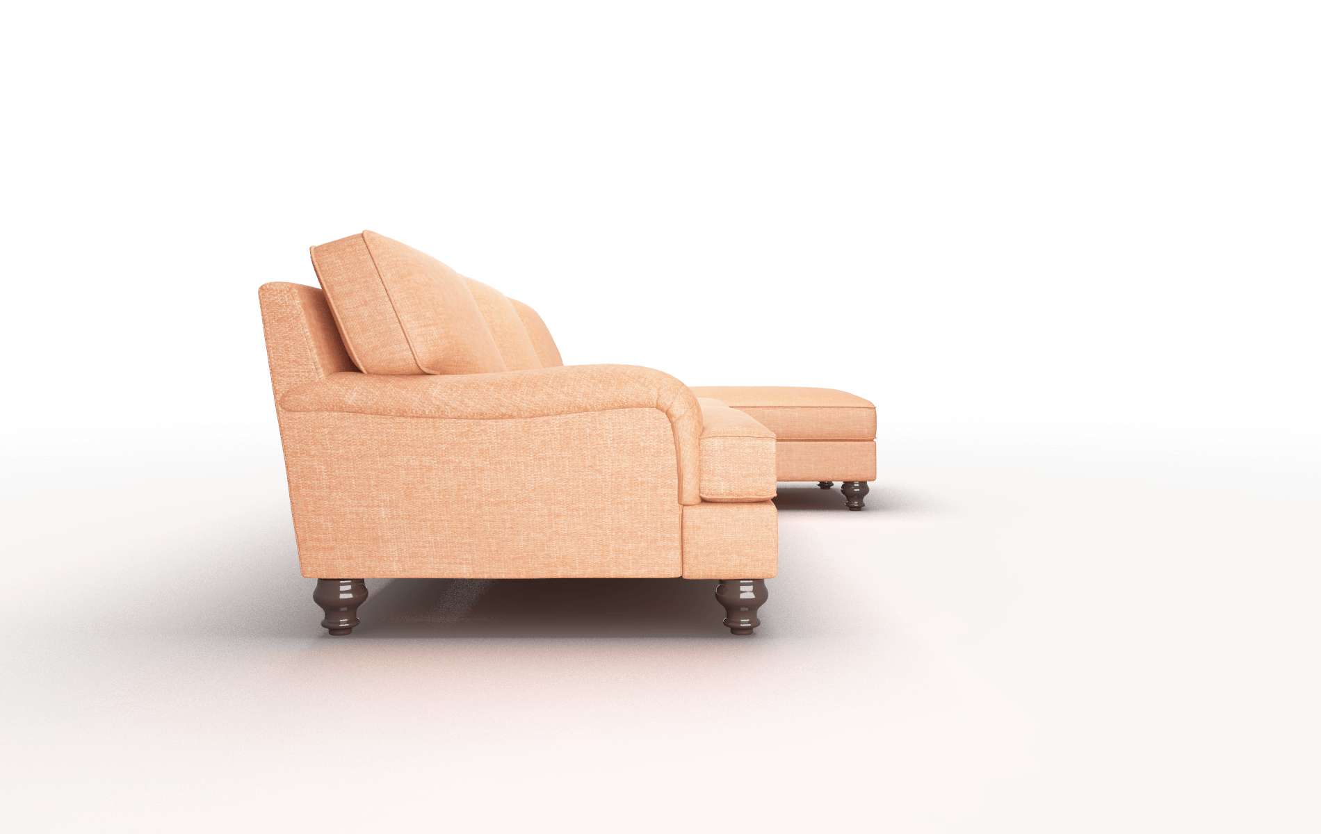 Hamilton Hepburn Appricot Panel espresso legs 3